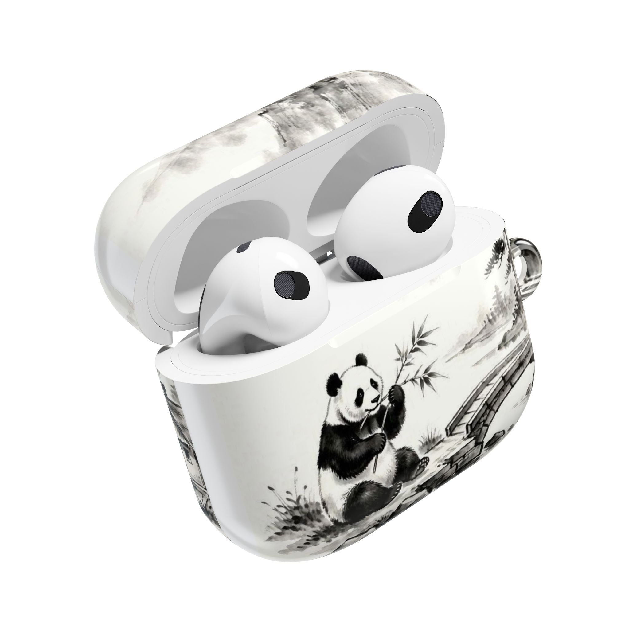 Panda Bamboo Landscape AirPod Case