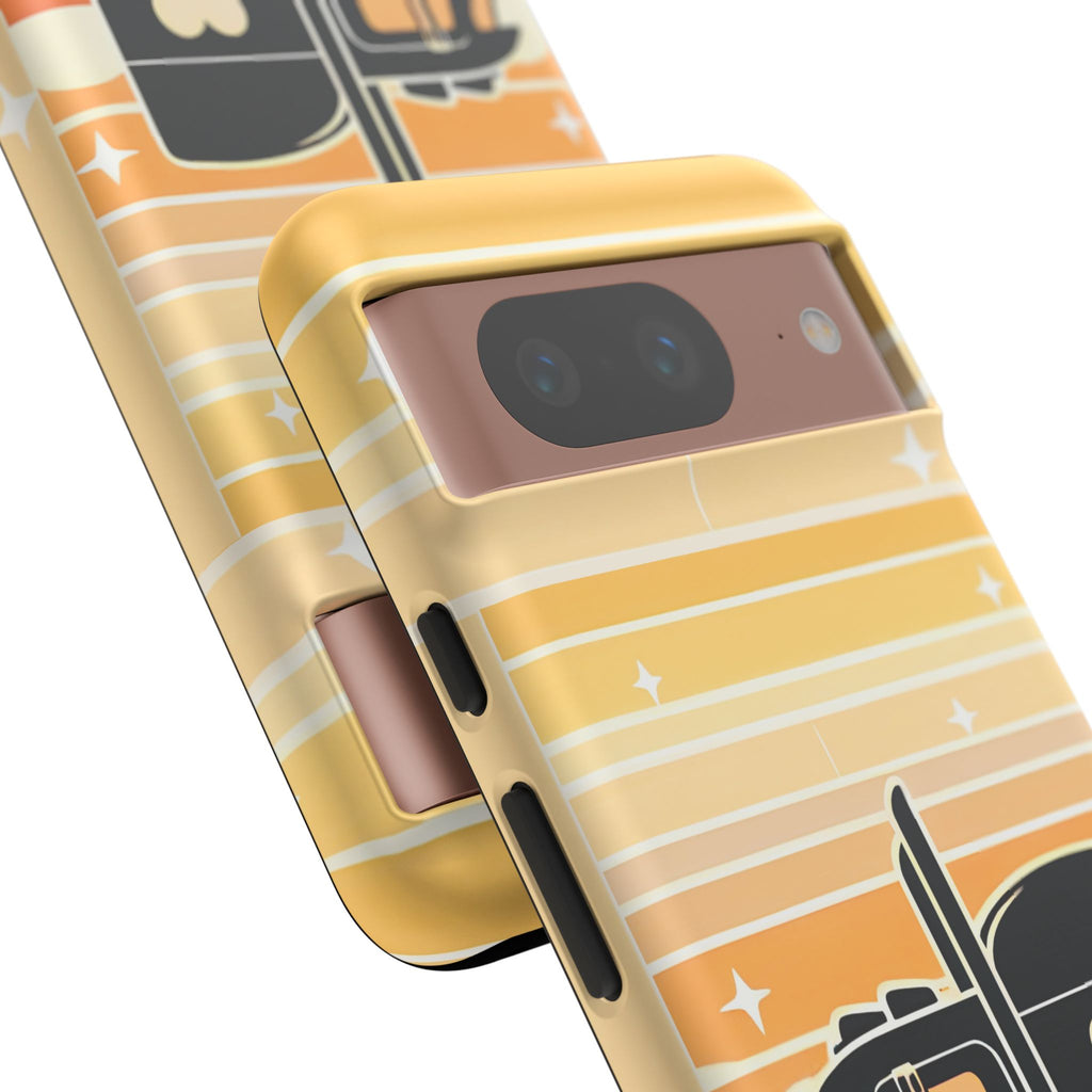 Trucker Heart Phone Case — Retro Semi Truck Protective Phone Cover