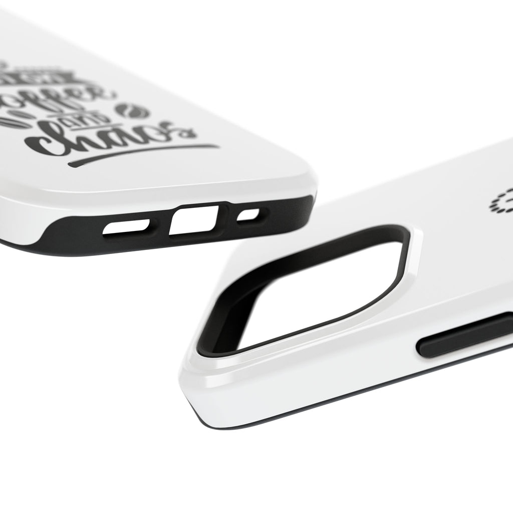 Phone Case — "Run on Coffee and Chaos" Impact-Resistant Protective Cover