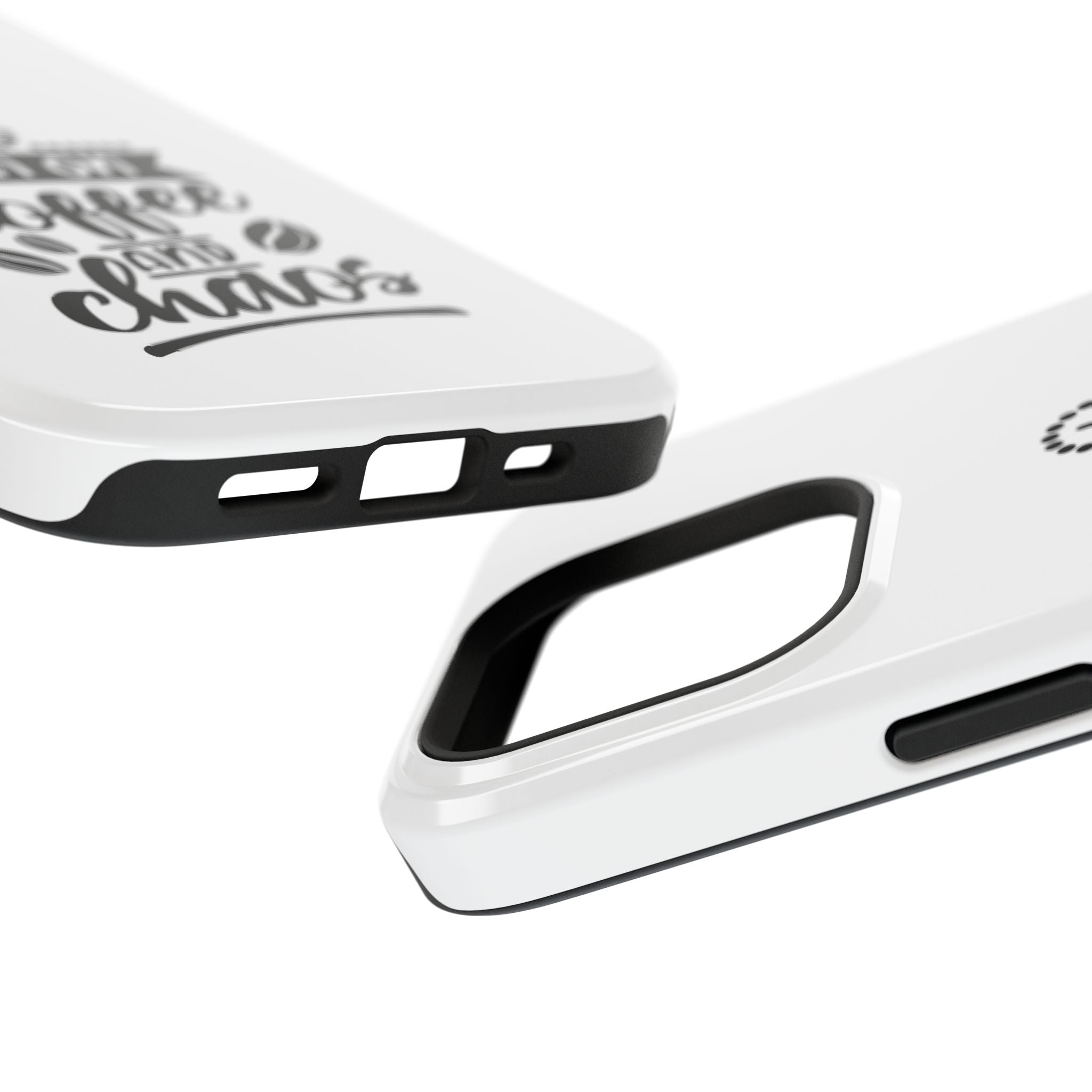 Phone Case — "Run on Coffee and Chaos" Impact-Resistant Protective Cover