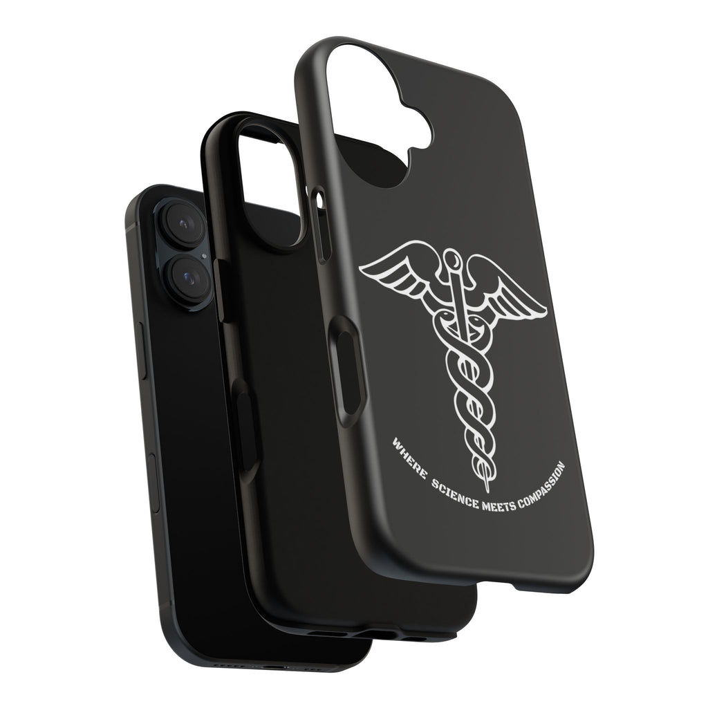 Medical Caduceus Phone Case — "Where Science Meets Compassion" Protective iPhone Cover