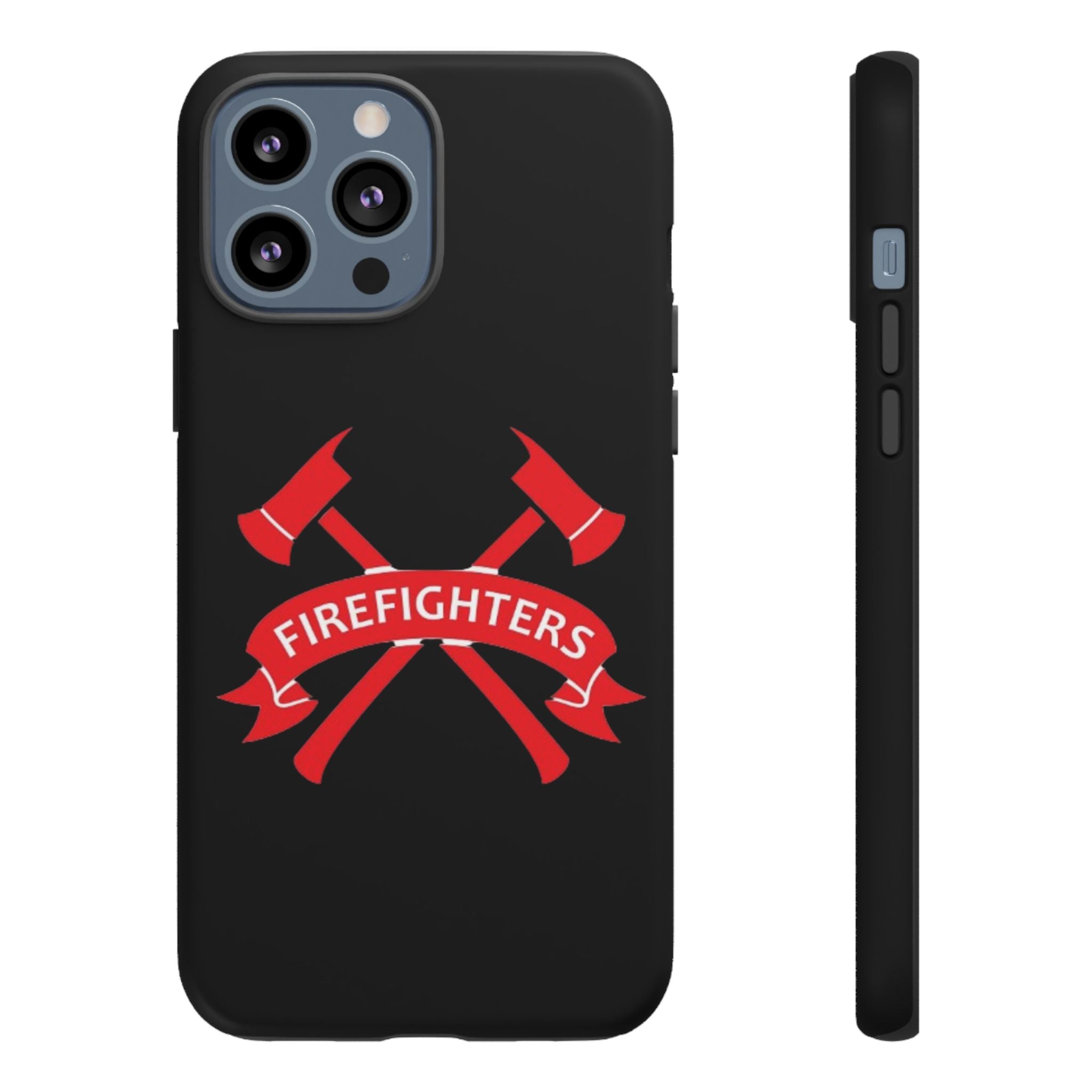 Firefighters Tough Phone Case — Red Crossed Axes Design