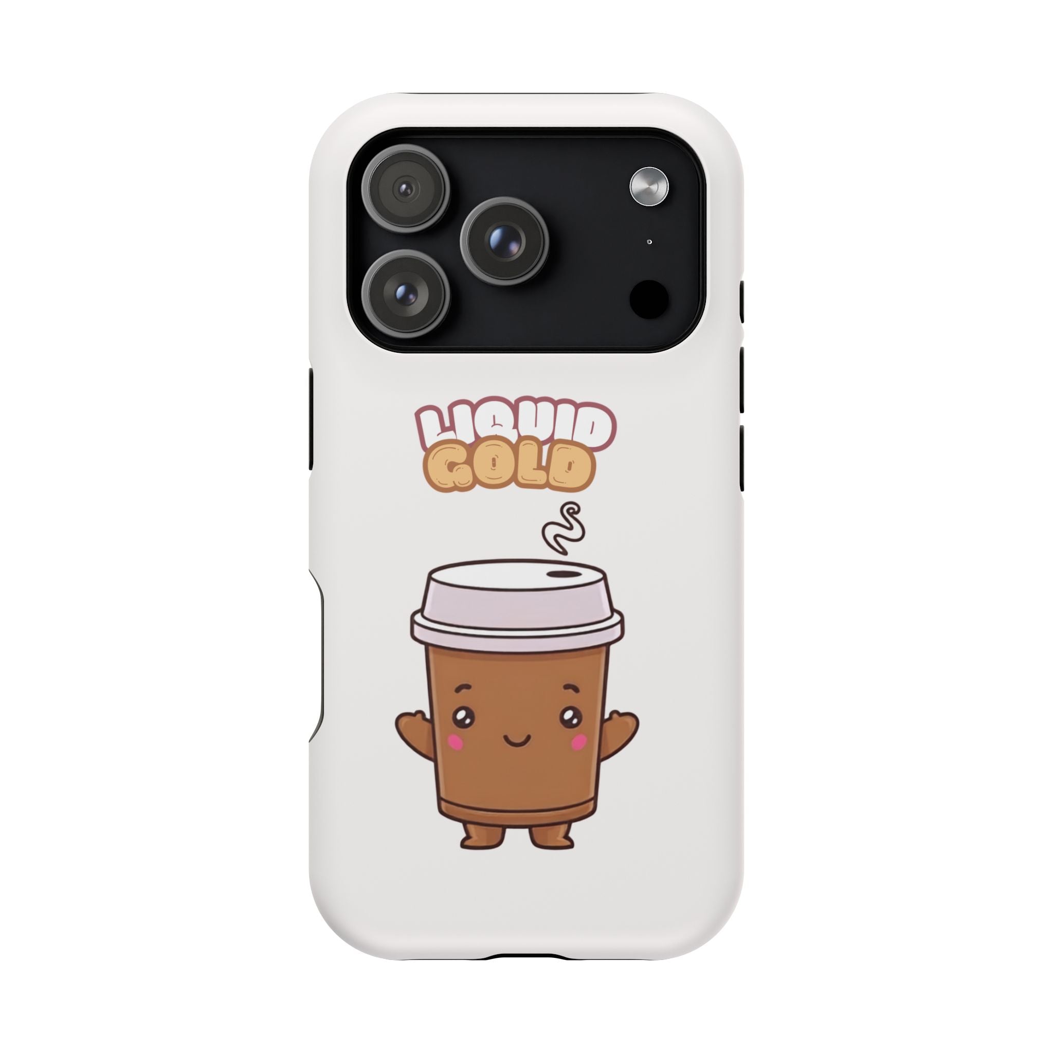 Coffee Cup Phone Case – “Liquid Gold” Cute Kawaii Espresso Impact-Resistant Case
