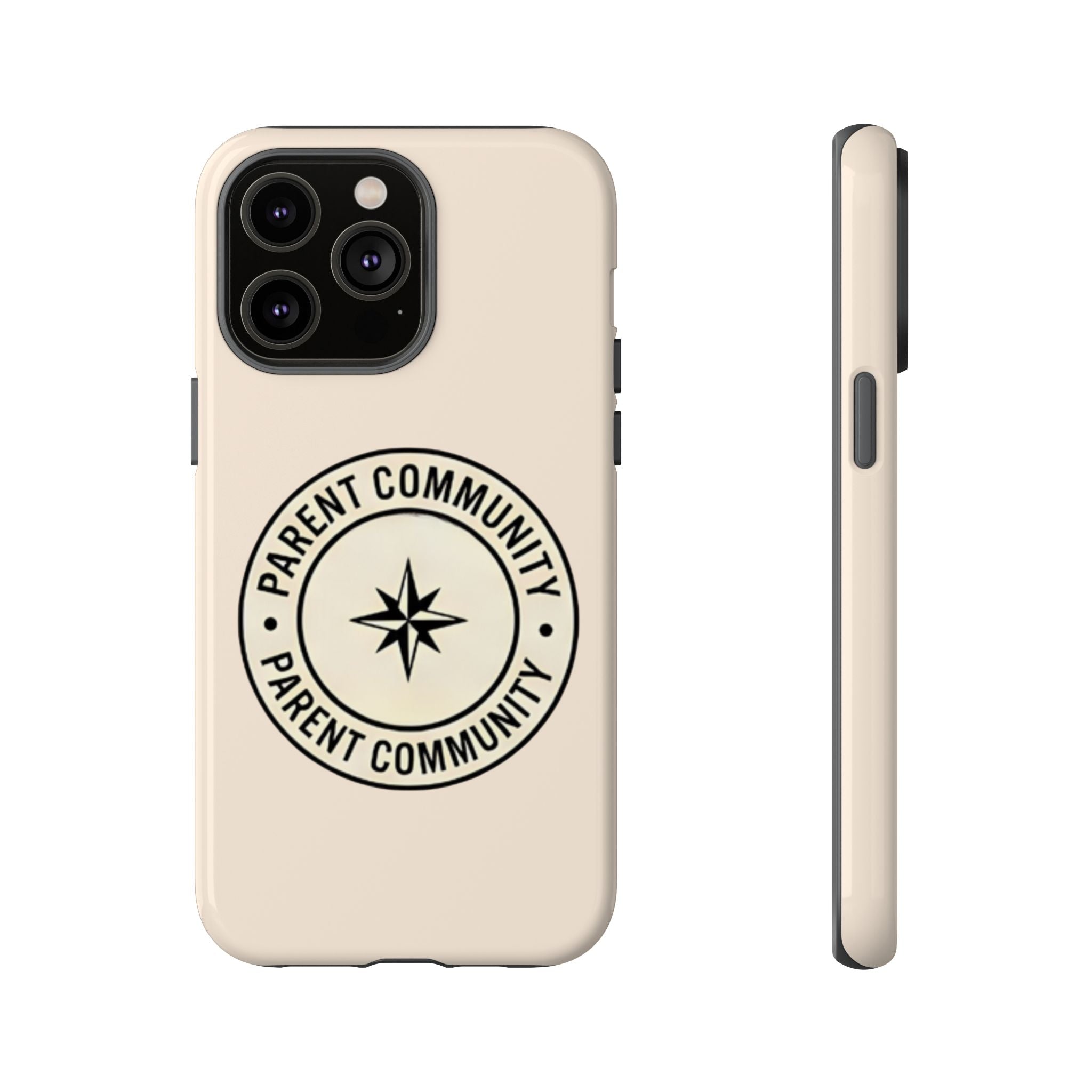 Parent Community Tough Phone Case — Durable Compass Logo Protective Cover