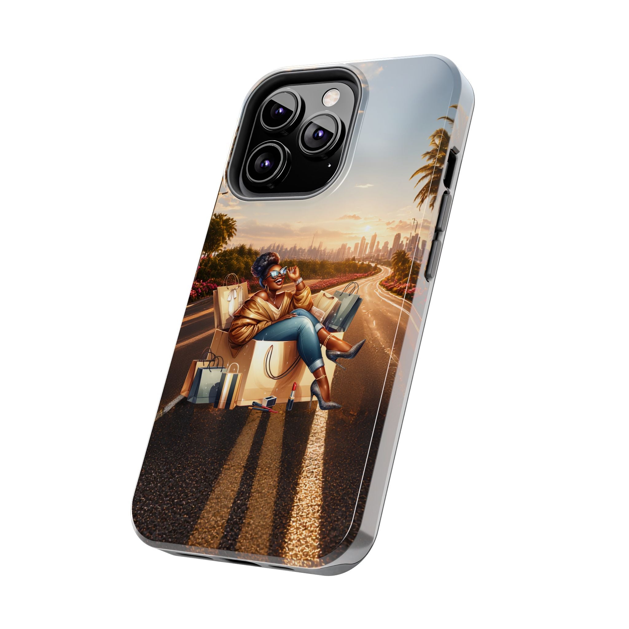 Sunset Roadtrip Tough Phone Case — Relaxed Traveler Design