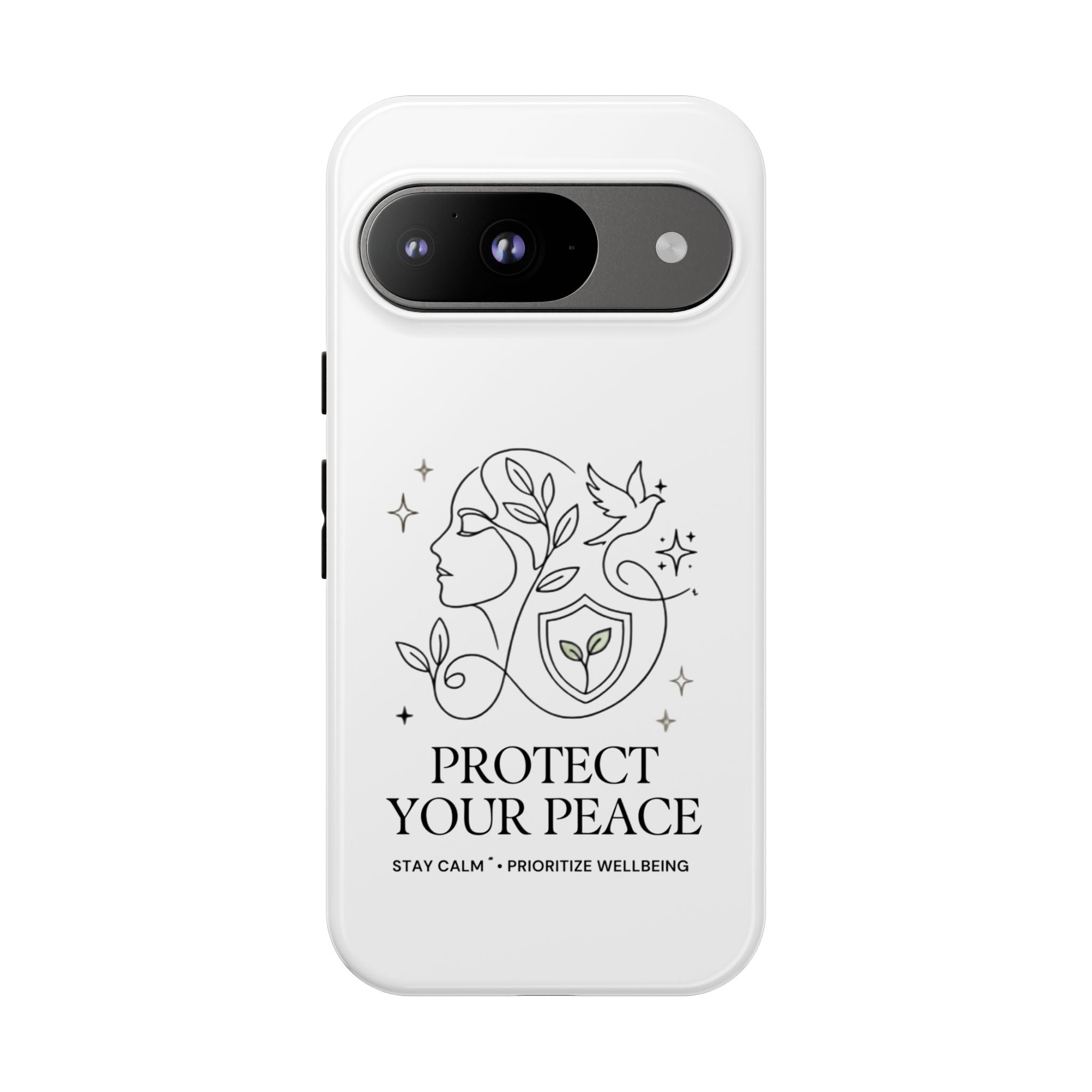 Protect Your Peace Phone Case – Minimalist Wellness iPhone Cover