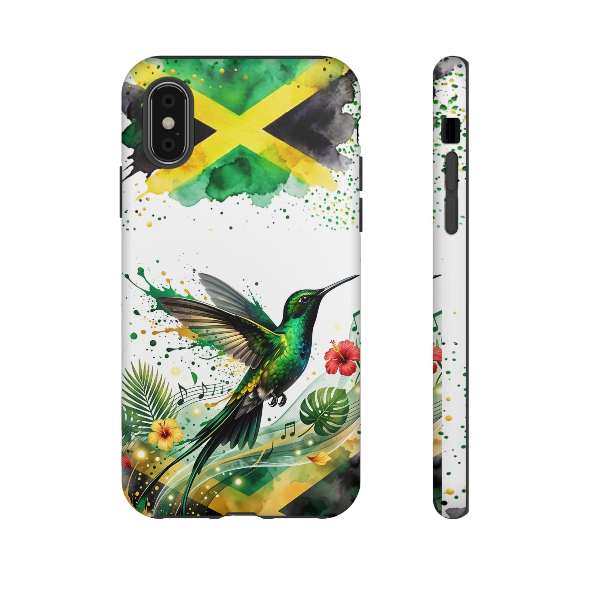 Hummingbird Jamaica Tough Phone Case – Tropical Floral Protective Cover