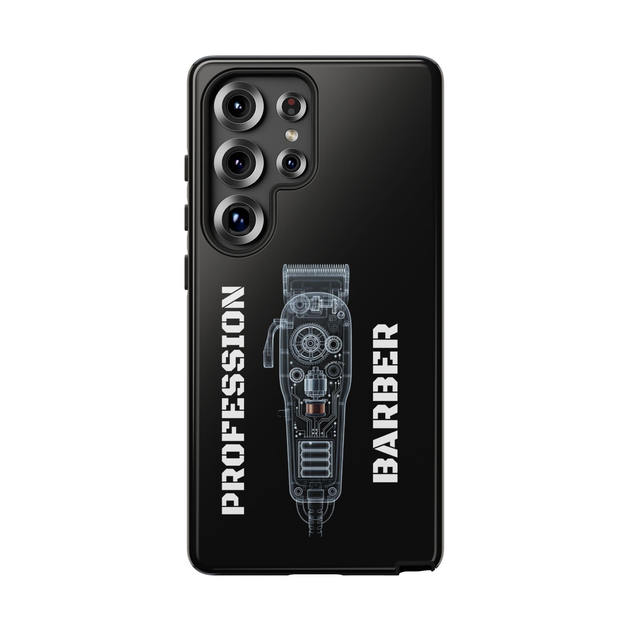 Barber Clip Cord X‑Ray Tough Phone Case – Professional Barber Gift