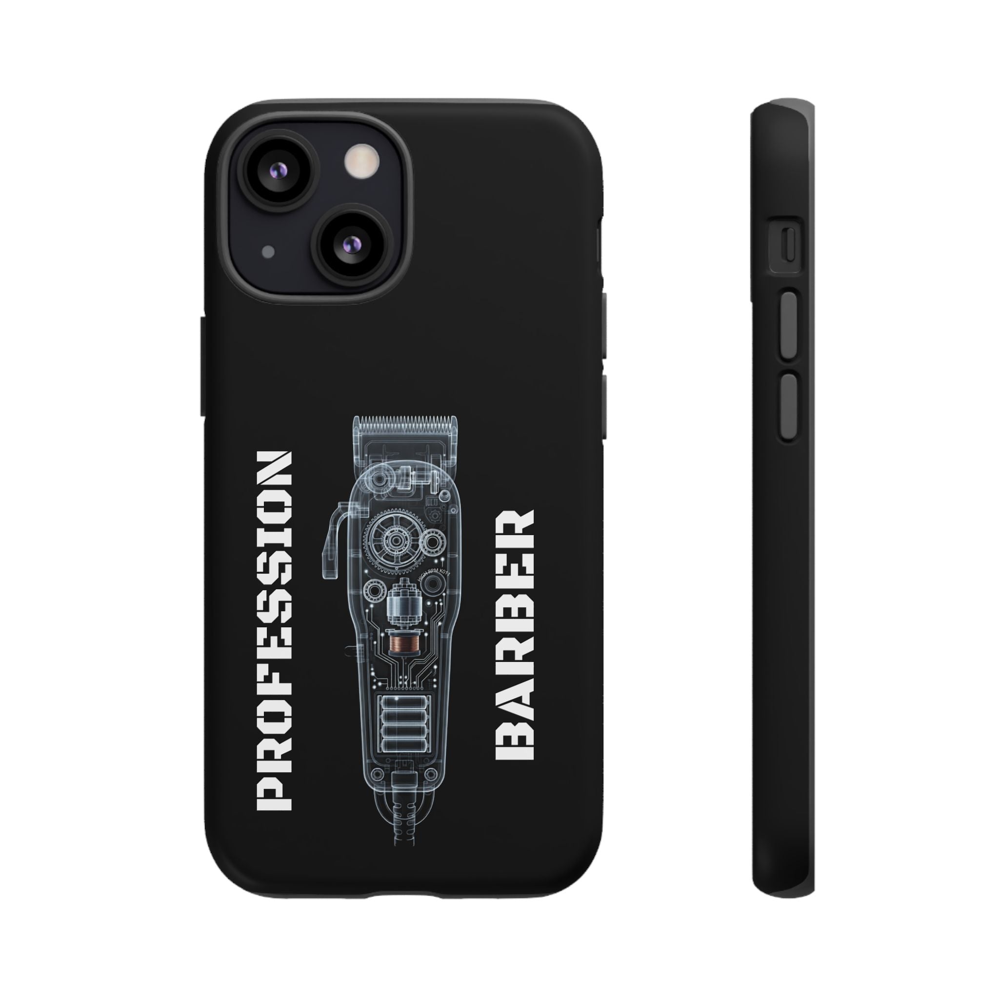 Barber Clip Cord X‑Ray Tough Phone Case – Professional Barber Gift