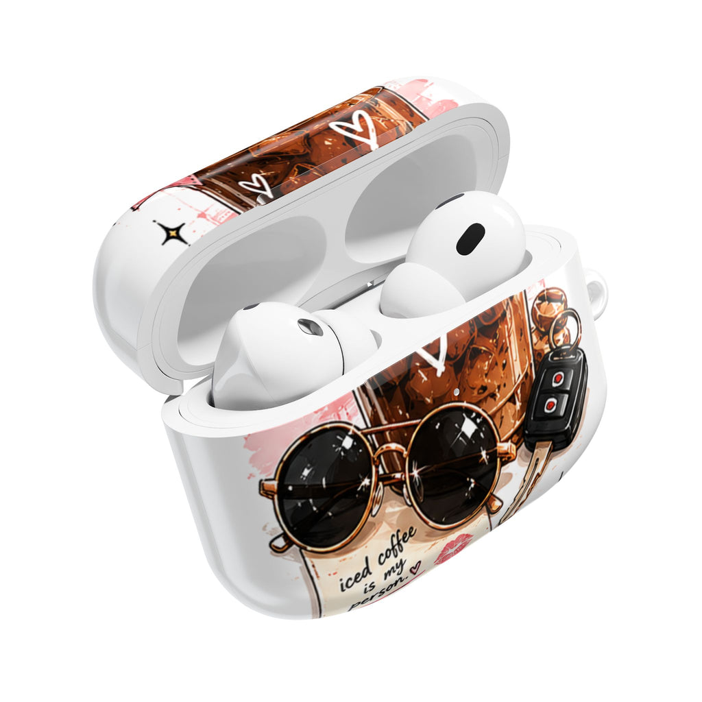 AirPod Case — Iced Coffee Is My Person Cute Graphic Protective Case