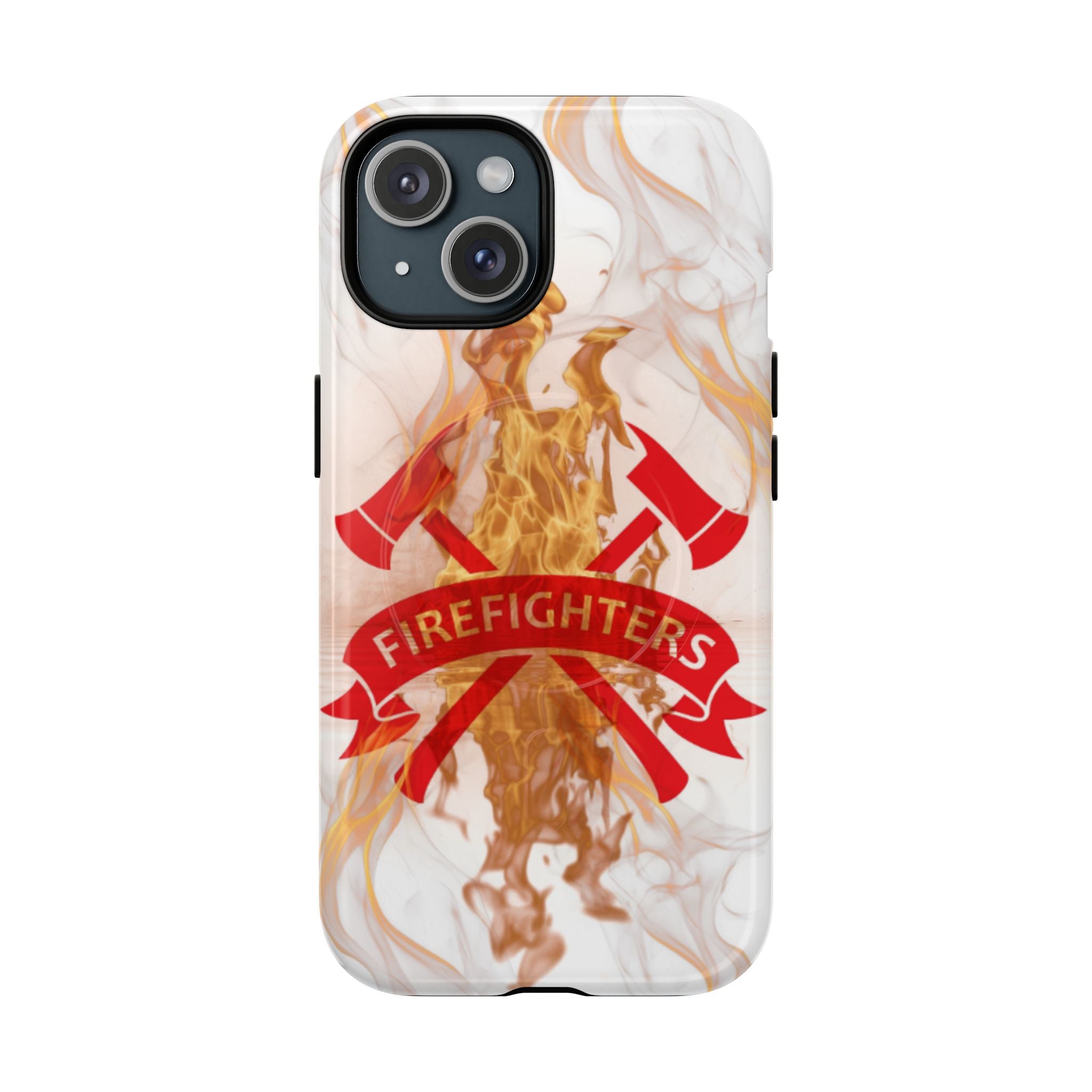 Firefighter Emblem Tough Magnetic Phone Case — Flame Design