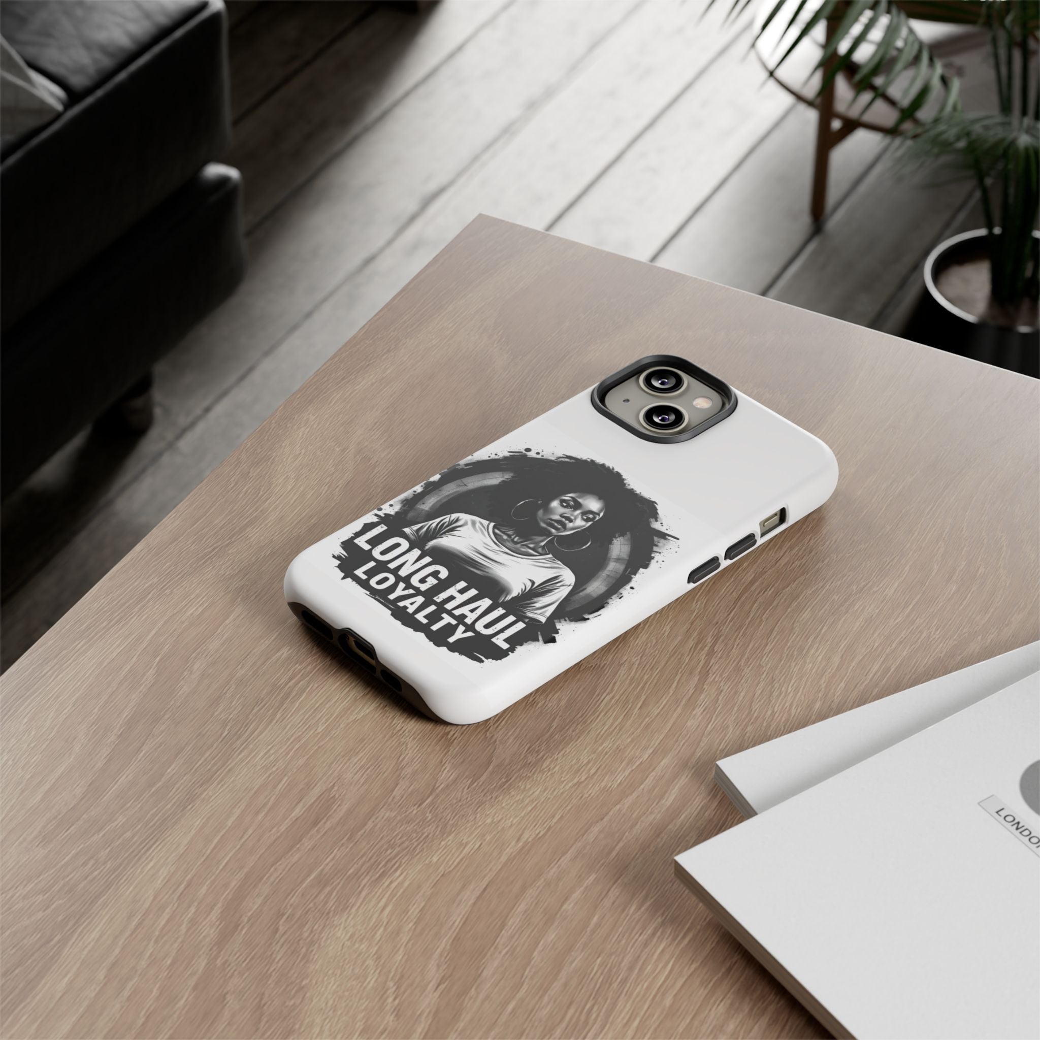 Phone Case — "Long Haul Loyalty" Black & White Portrait Protective Case