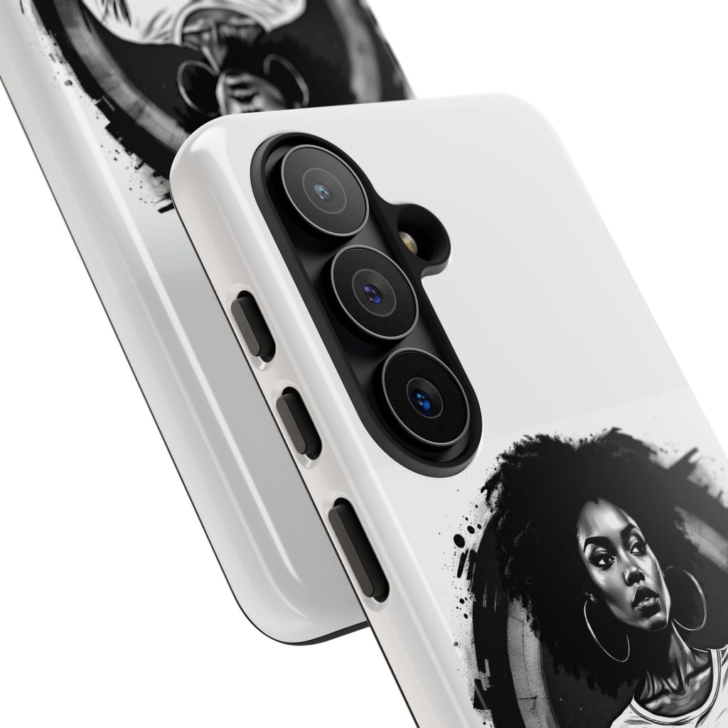 Phone Case — "Long Haul Loyalty" Black & White Portrait Protective Case