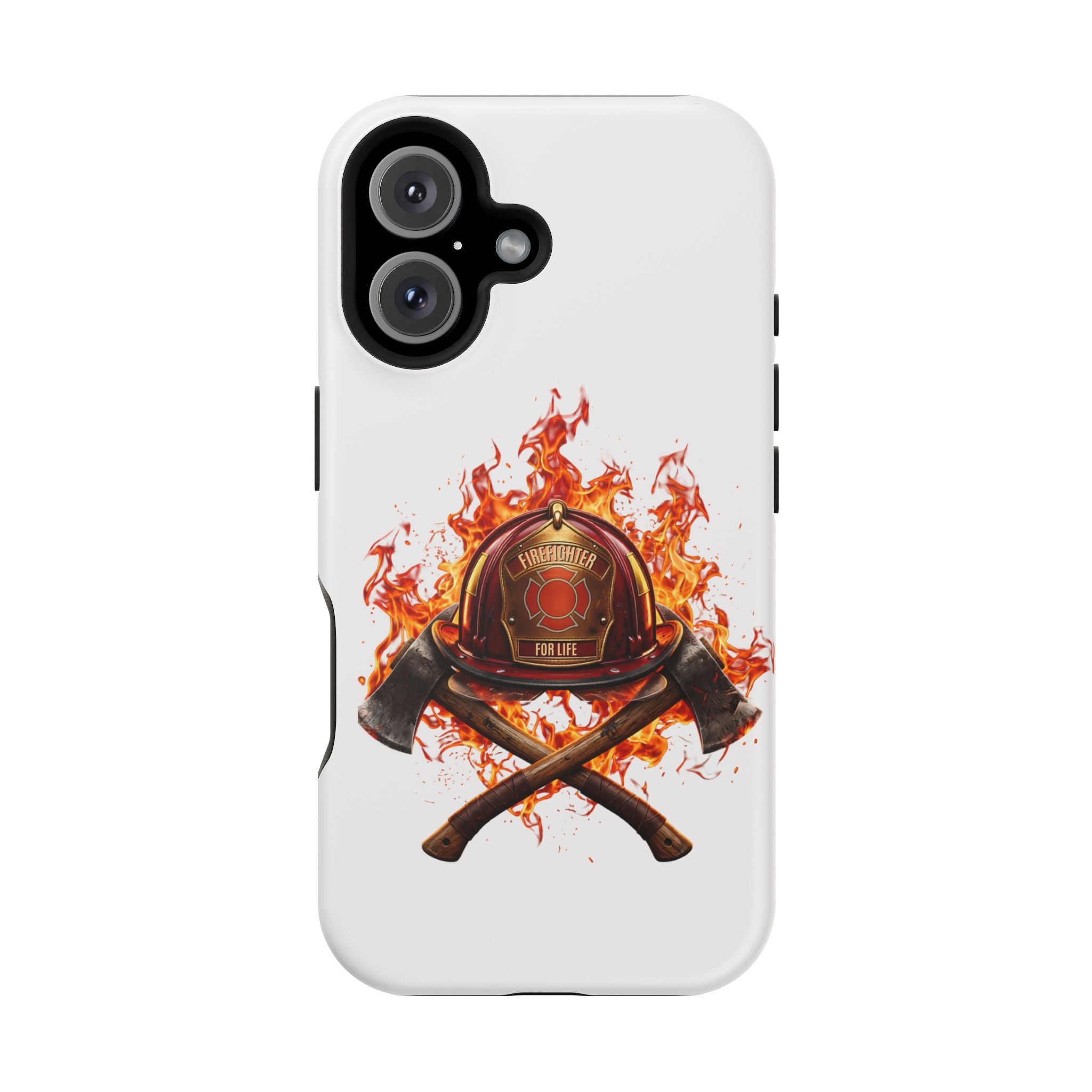 Firefighter Helmet Flames Phone Case — Station 117 Magnetic Impact-Resistant Case