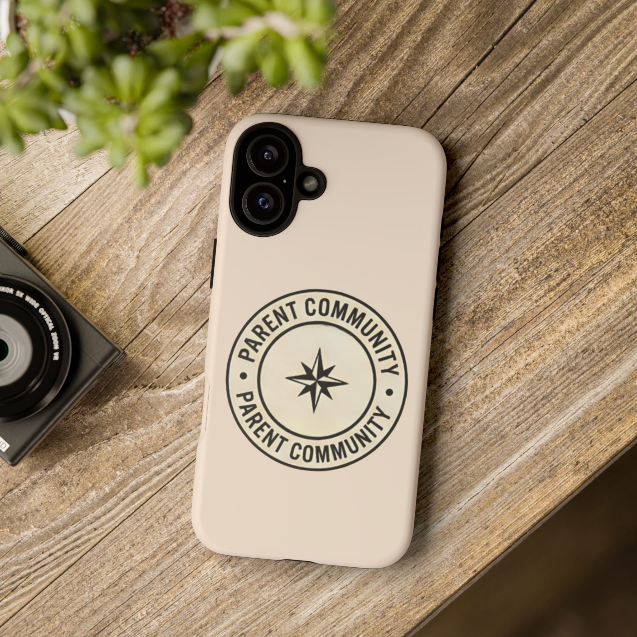 Parent Community Tough Phone Case — Durable Compass Logo Protective Cover