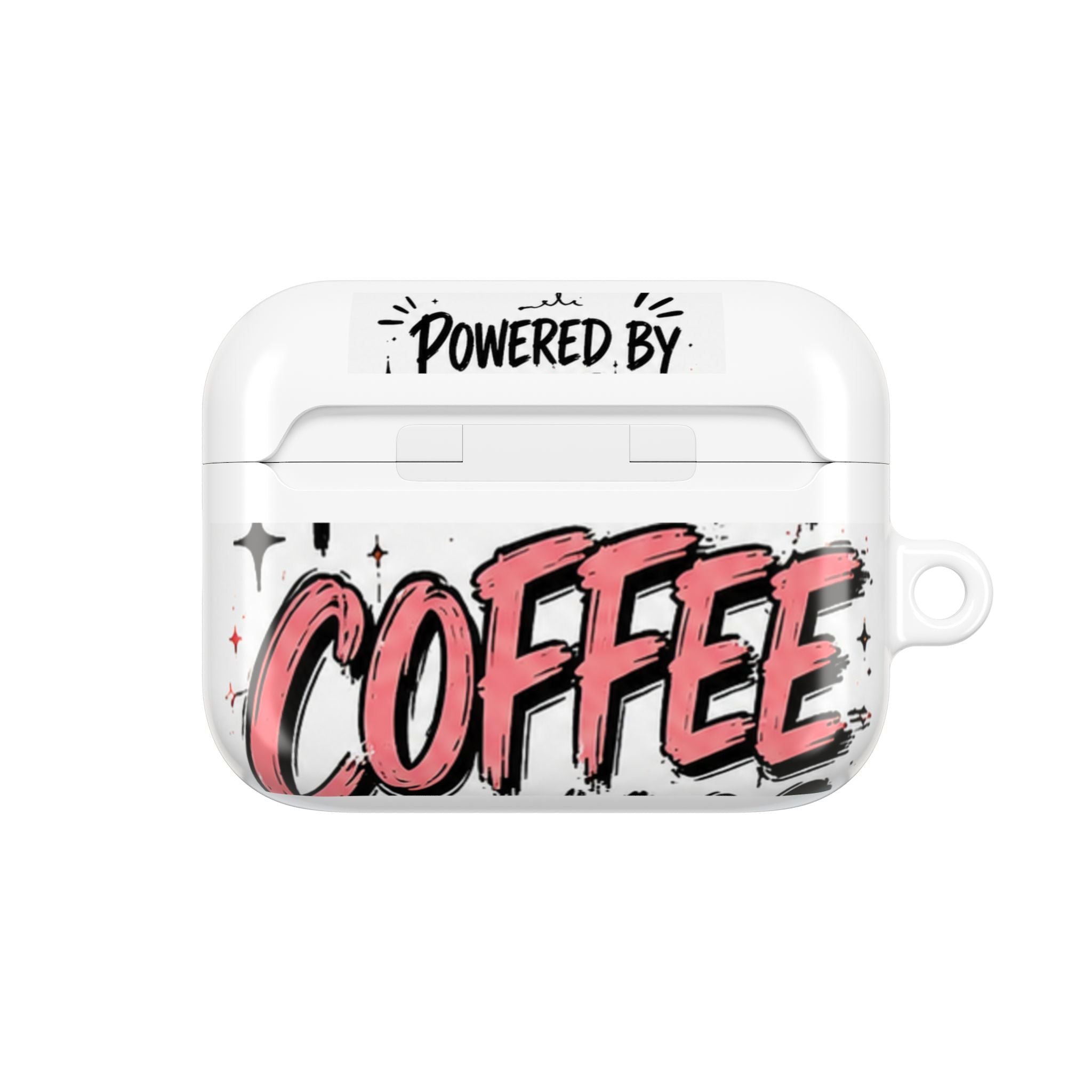Coffee Lover AirPod Case — “Caffeine First, Everything Else Later” Protective Case