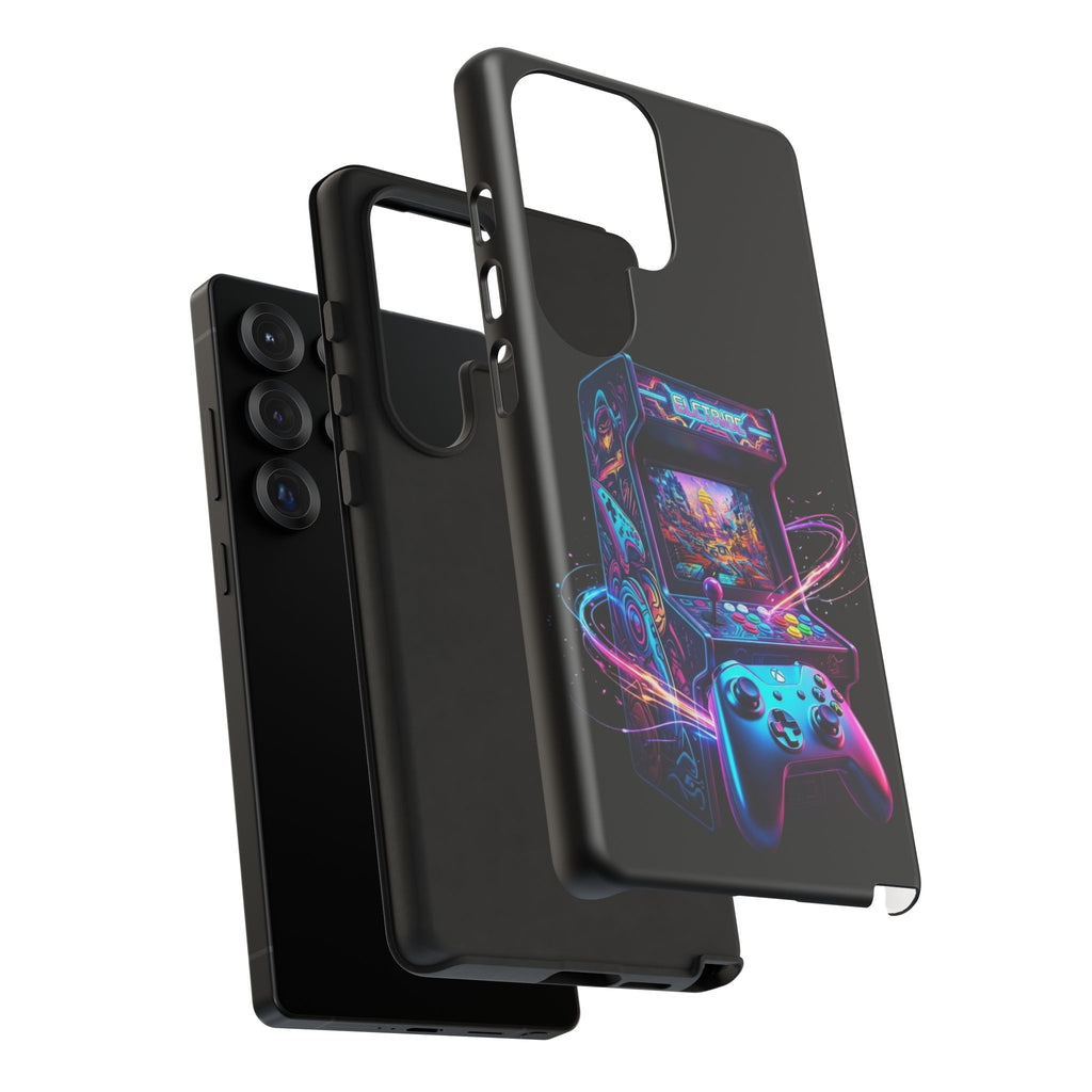 Retro Arcade Phone Case — Neon Gaming Controller Design