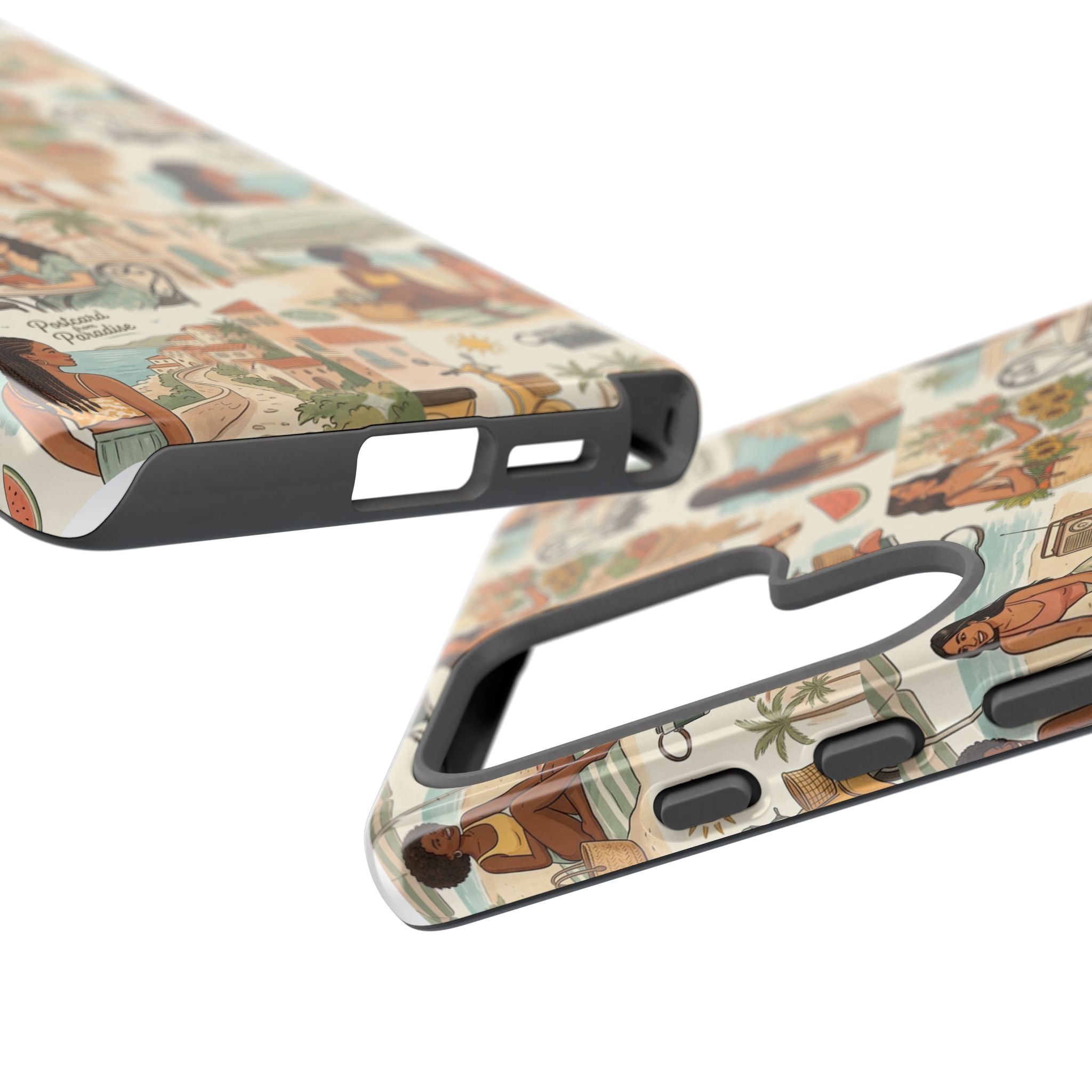 Tropical Vacation Phone Case — Vintage Beach Women Pattern