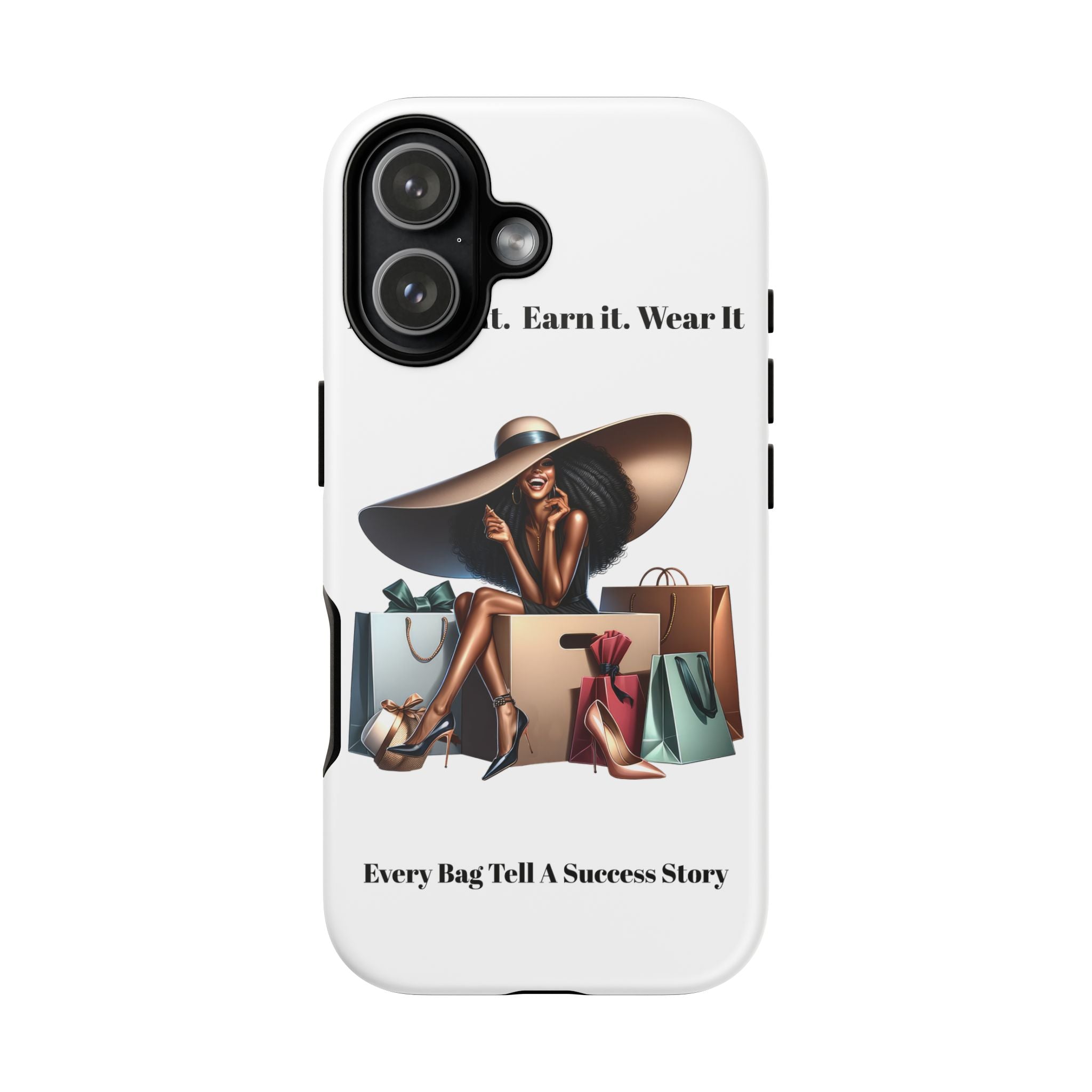 Phone Case - "Manifest It. Earn It. Wear It." Chic Shopper Design