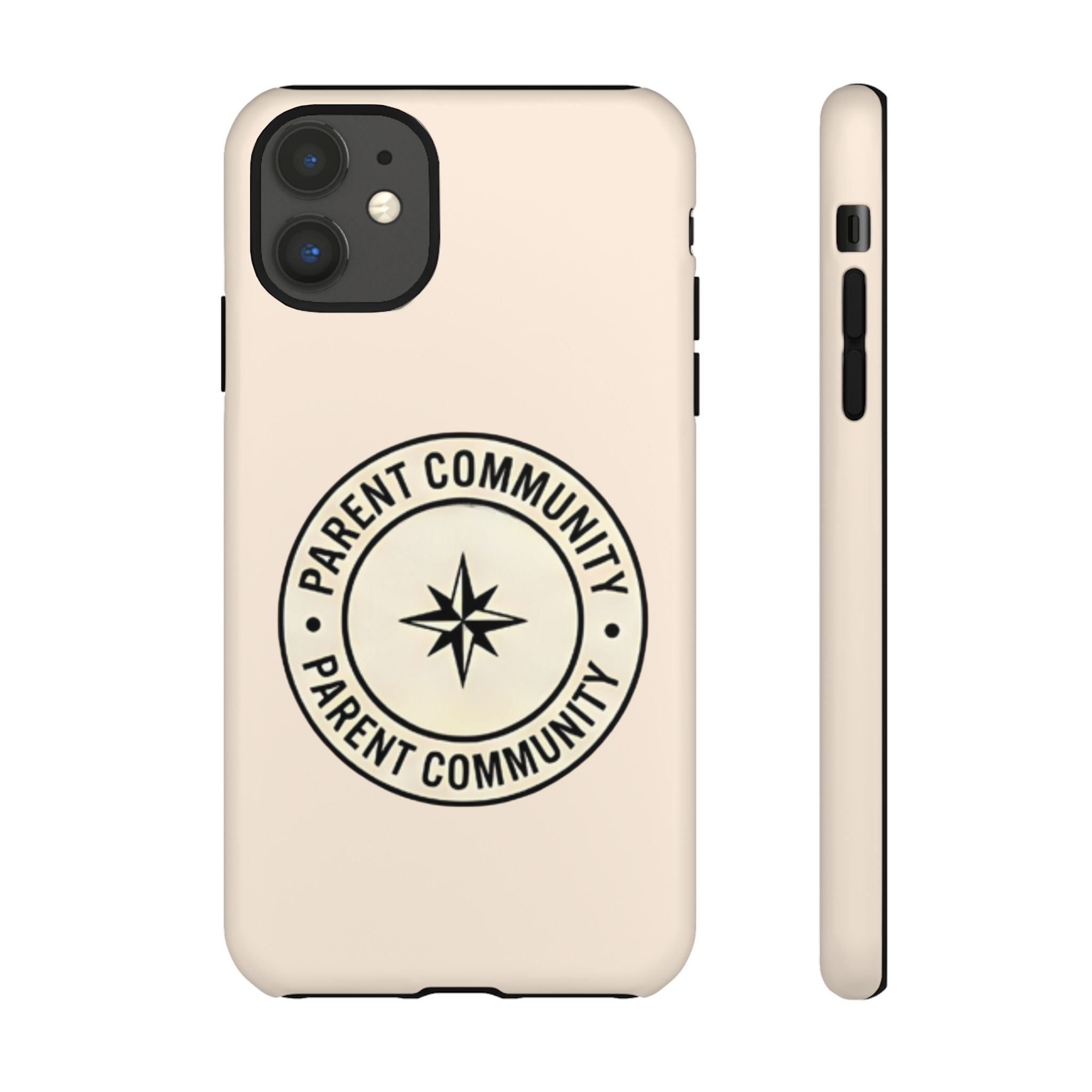 Parent Community Tough Phone Case — Durable Compass Logo Protective Cover