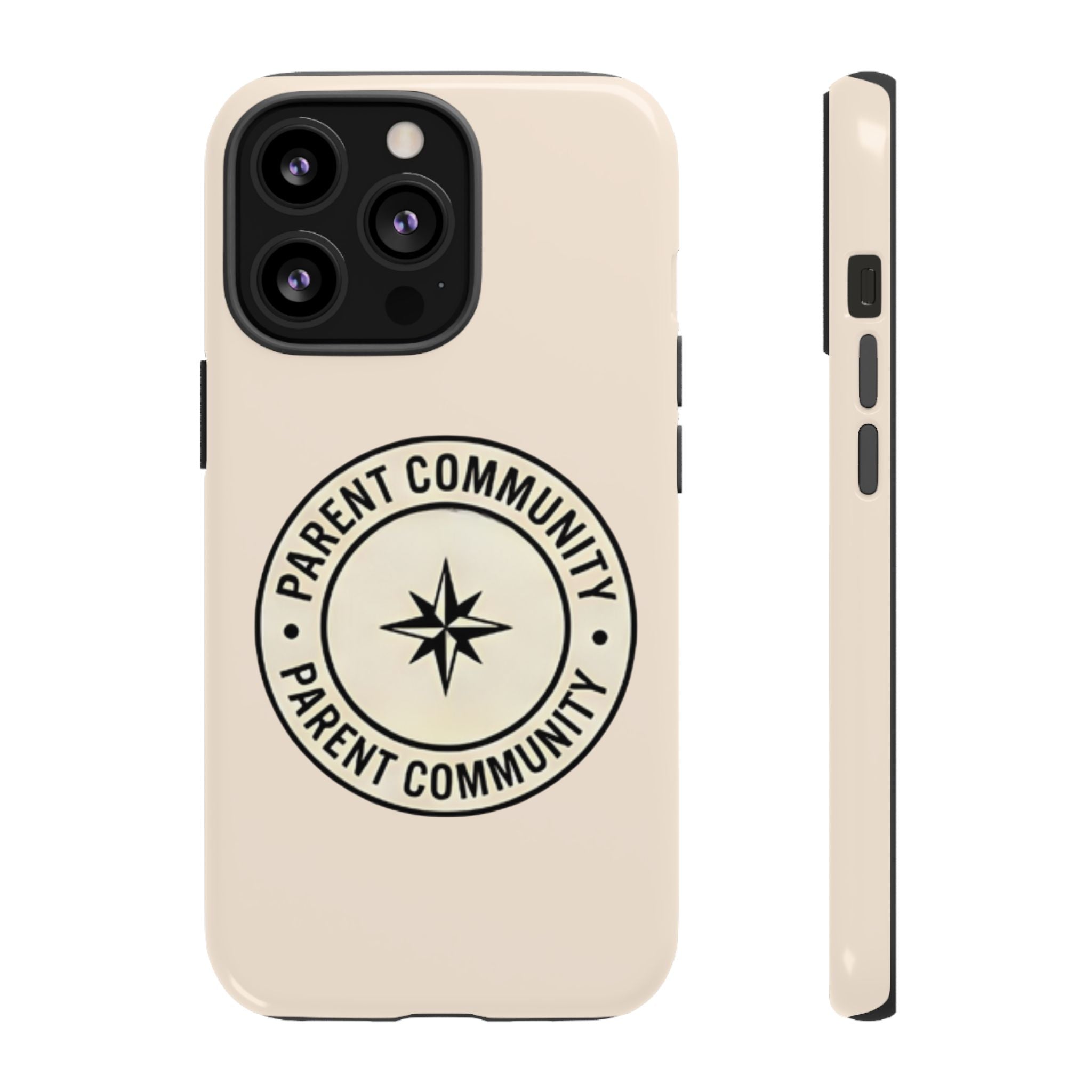 Parent Community Tough Phone Case — Durable Compass Logo Protective Cover
