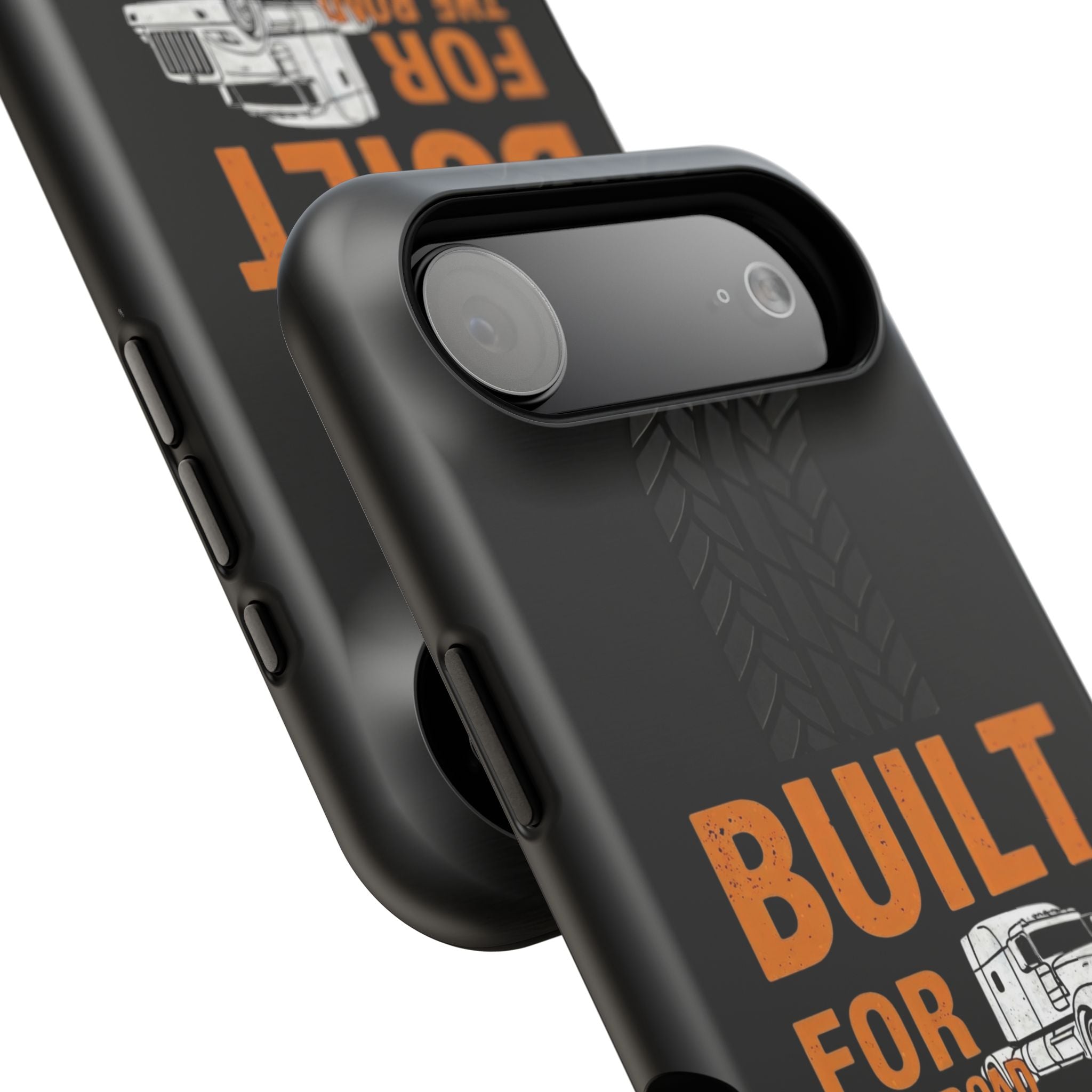 Phone Case — "Built for the Road" Truck Tire-Track Impact-Resistant Case