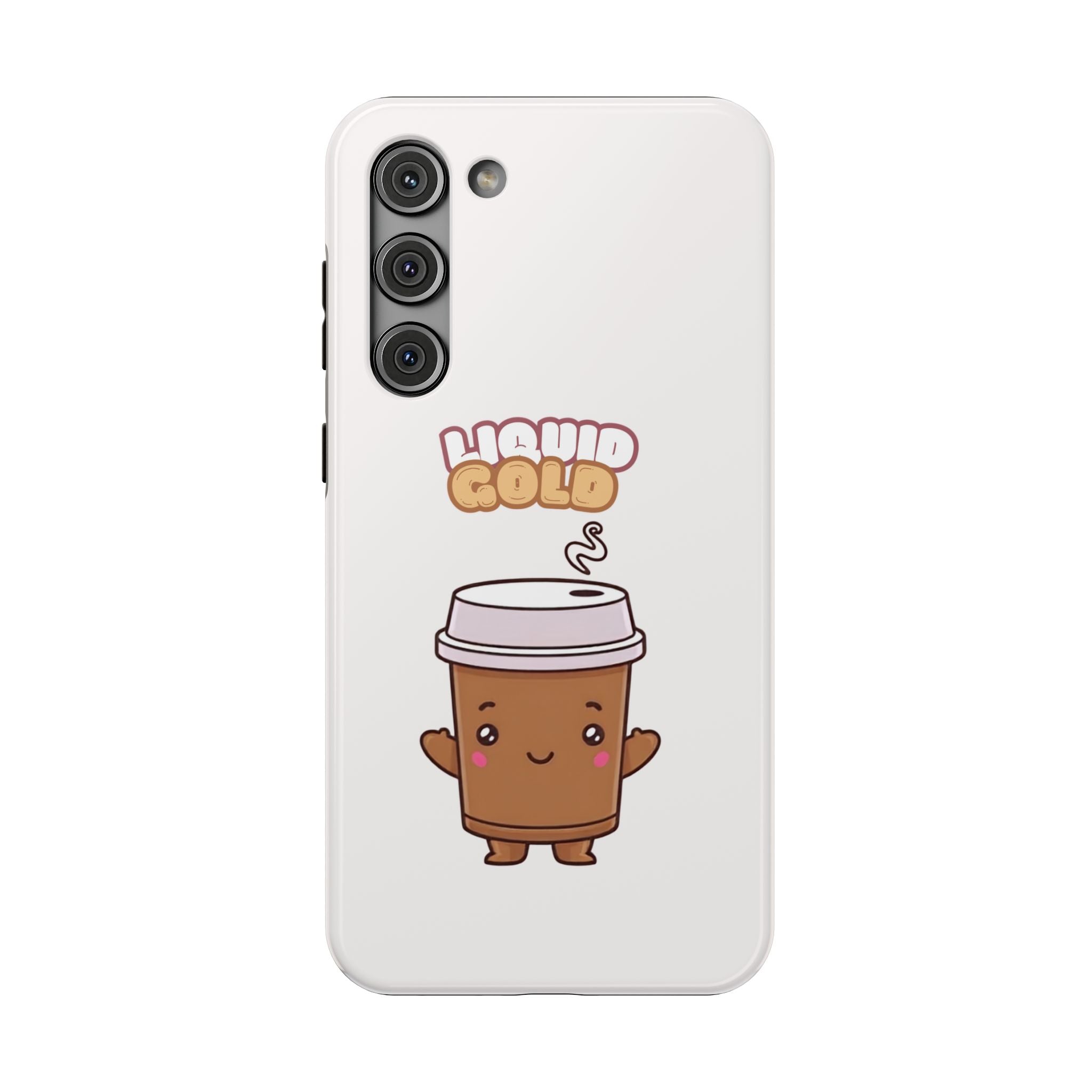 Coffee Cup Phone Case – “Liquid Gold” Cute Kawaii Espresso Impact-Resistant Case