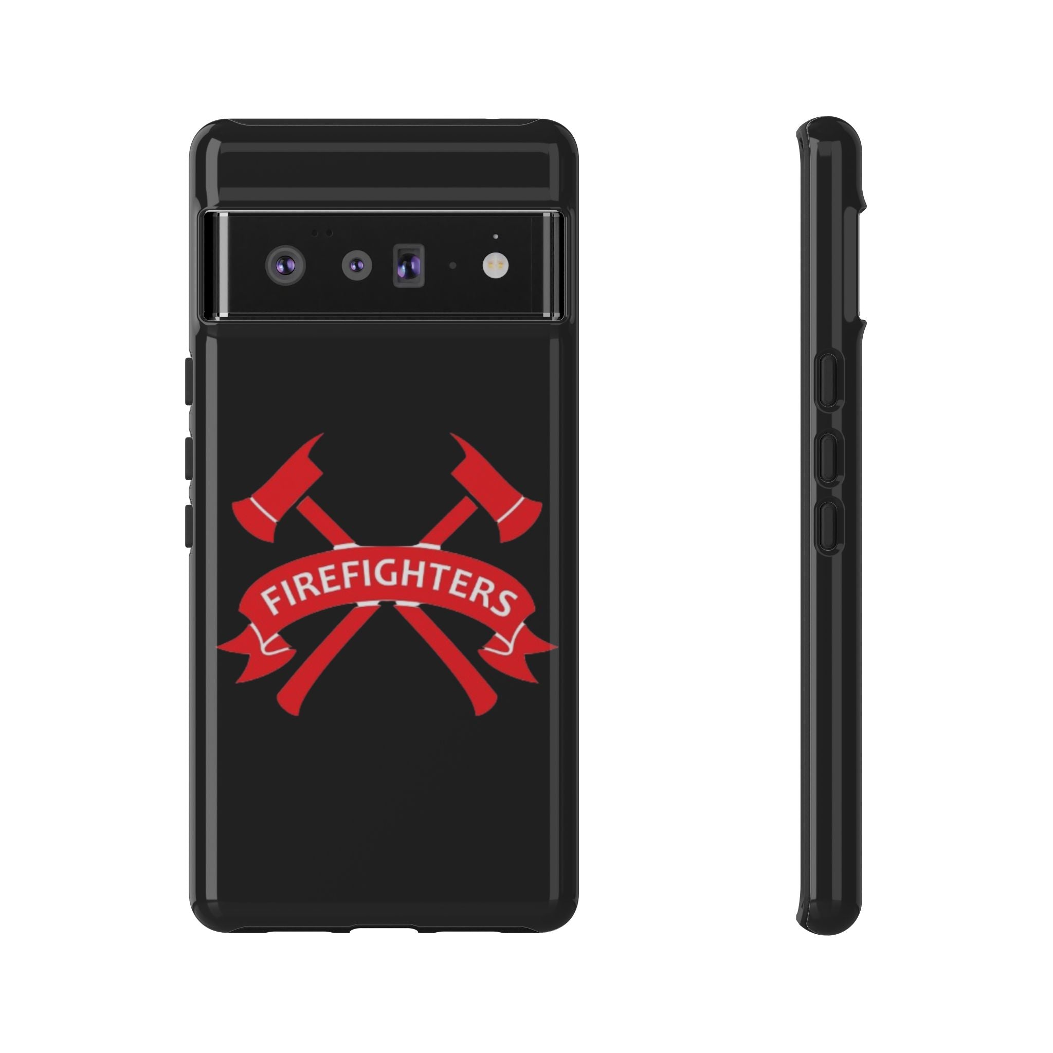 Firefighters Tough Phone Case — Red Crossed Axes Design