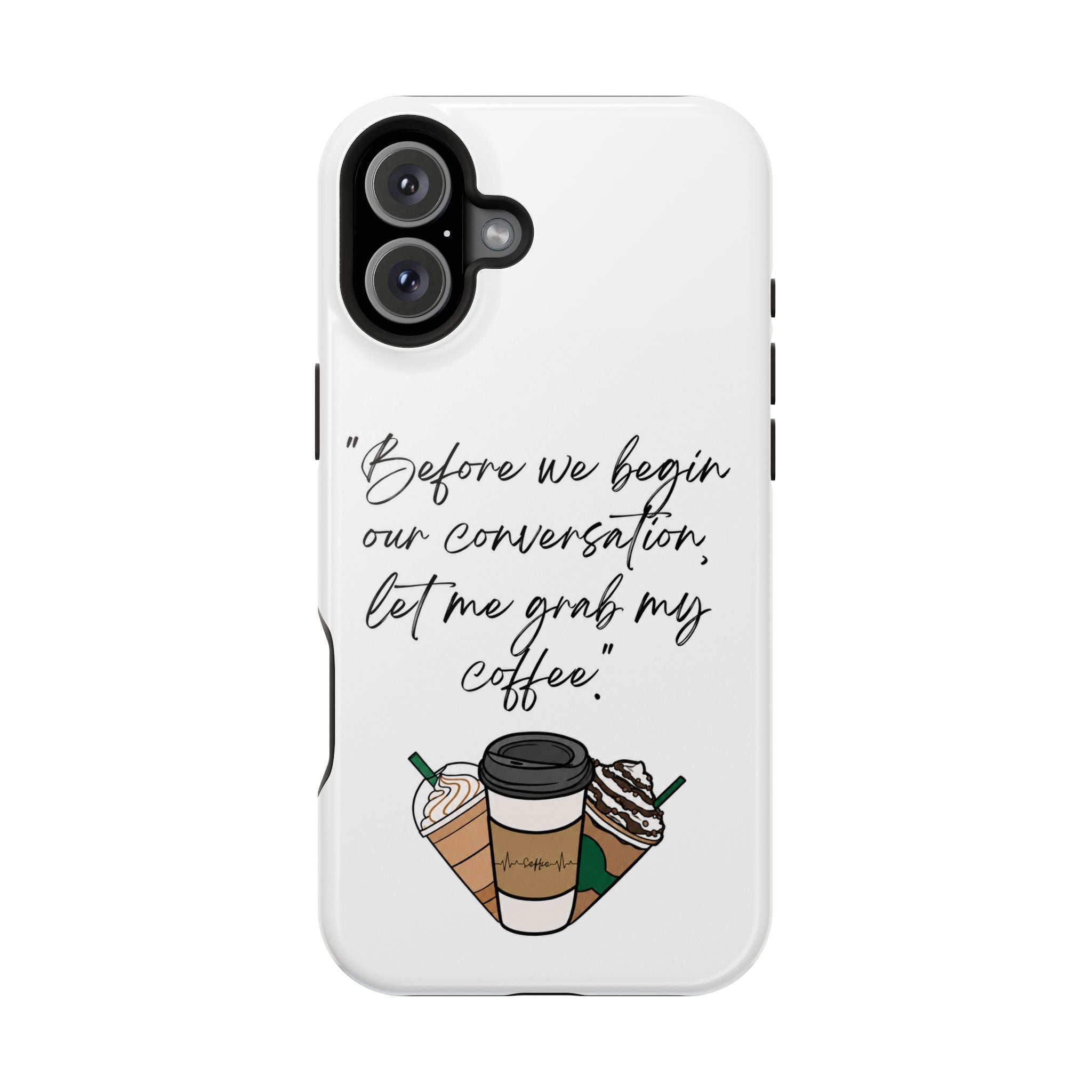 Coffee Quote Magnetic Impact-Resistant Phone Case