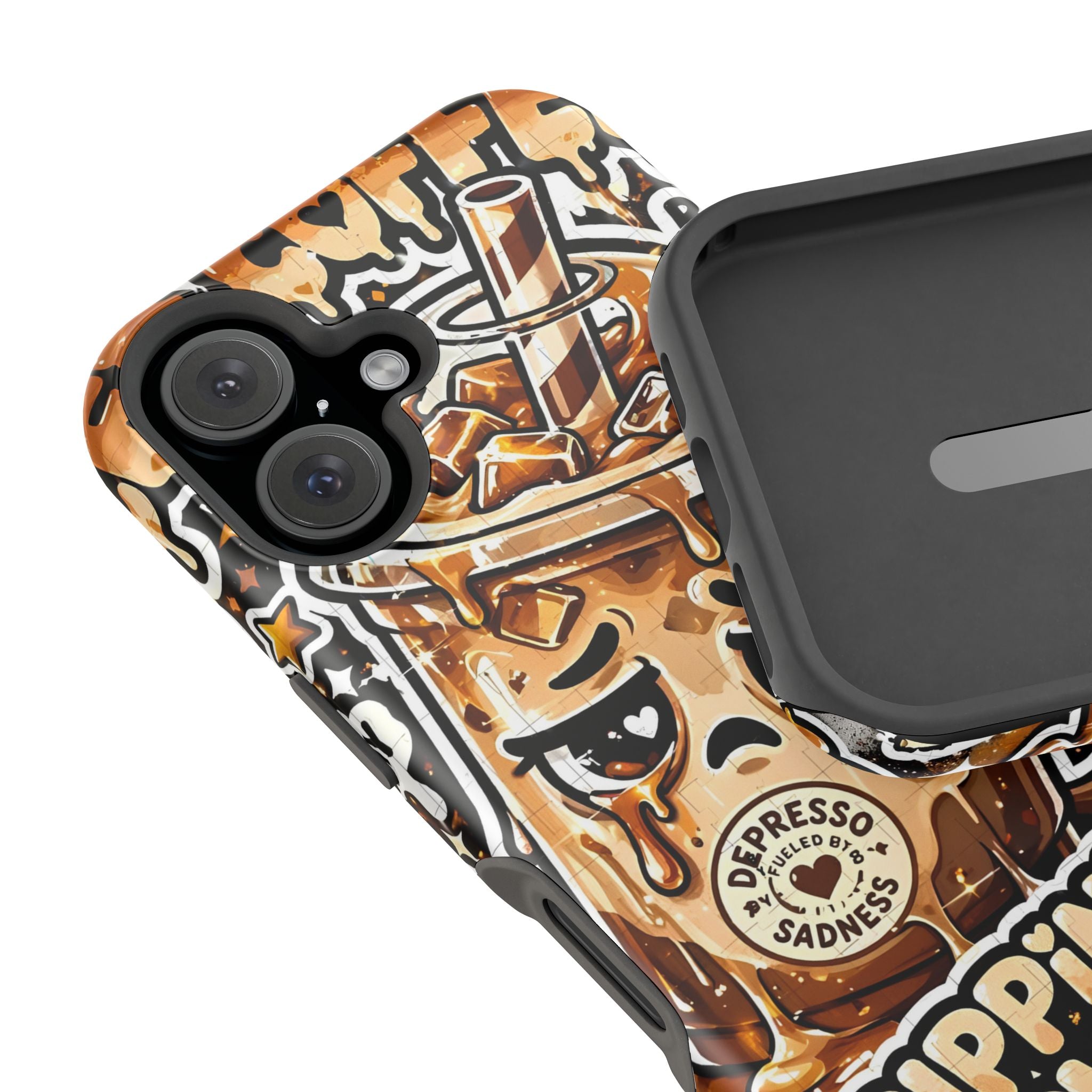 Iced Coffee Phone Case — “Sippin' & Survivin'” Magnetic Impact-Resistant Case
