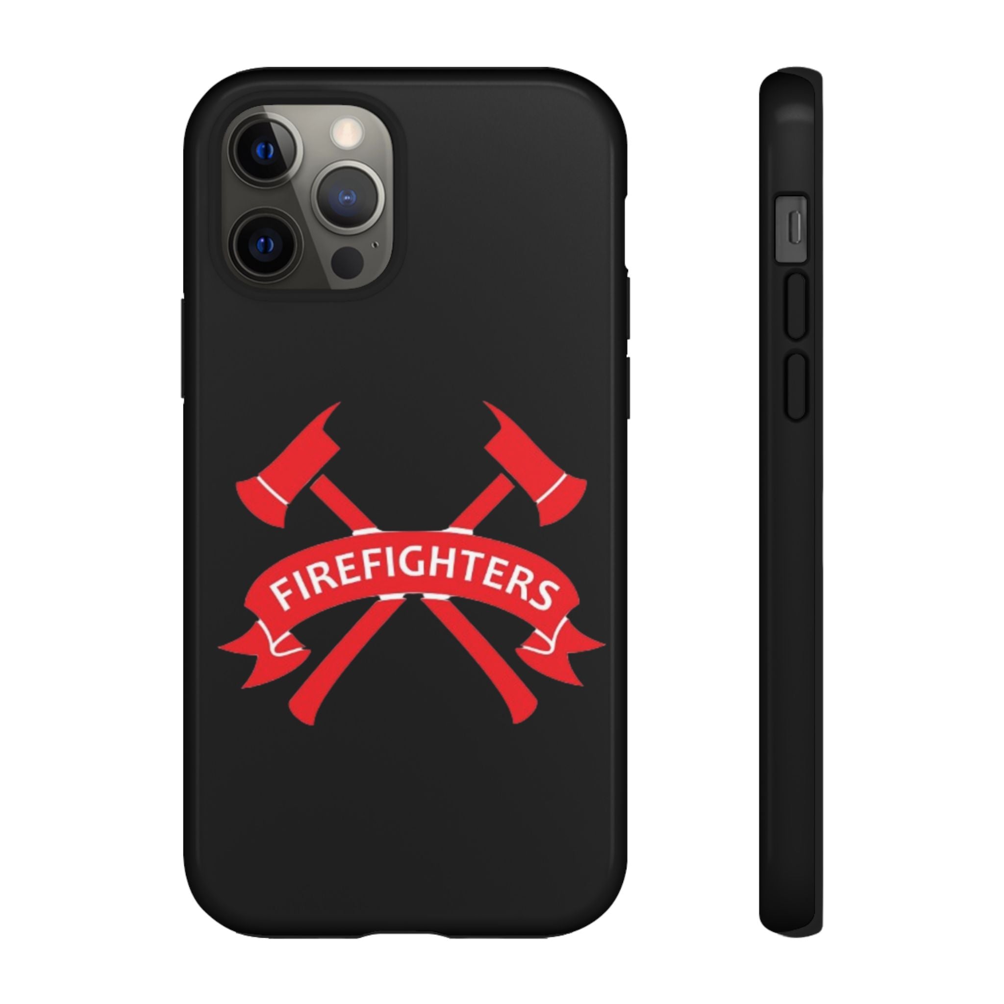 Firefighters Tough Phone Case — Red Crossed Axes Design