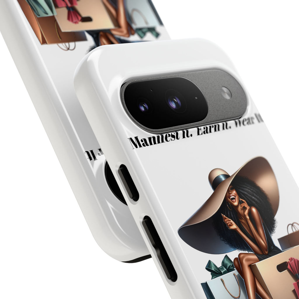 Phone Case - "Manifest It. Earn It. Wear It." Chic Shopper Design