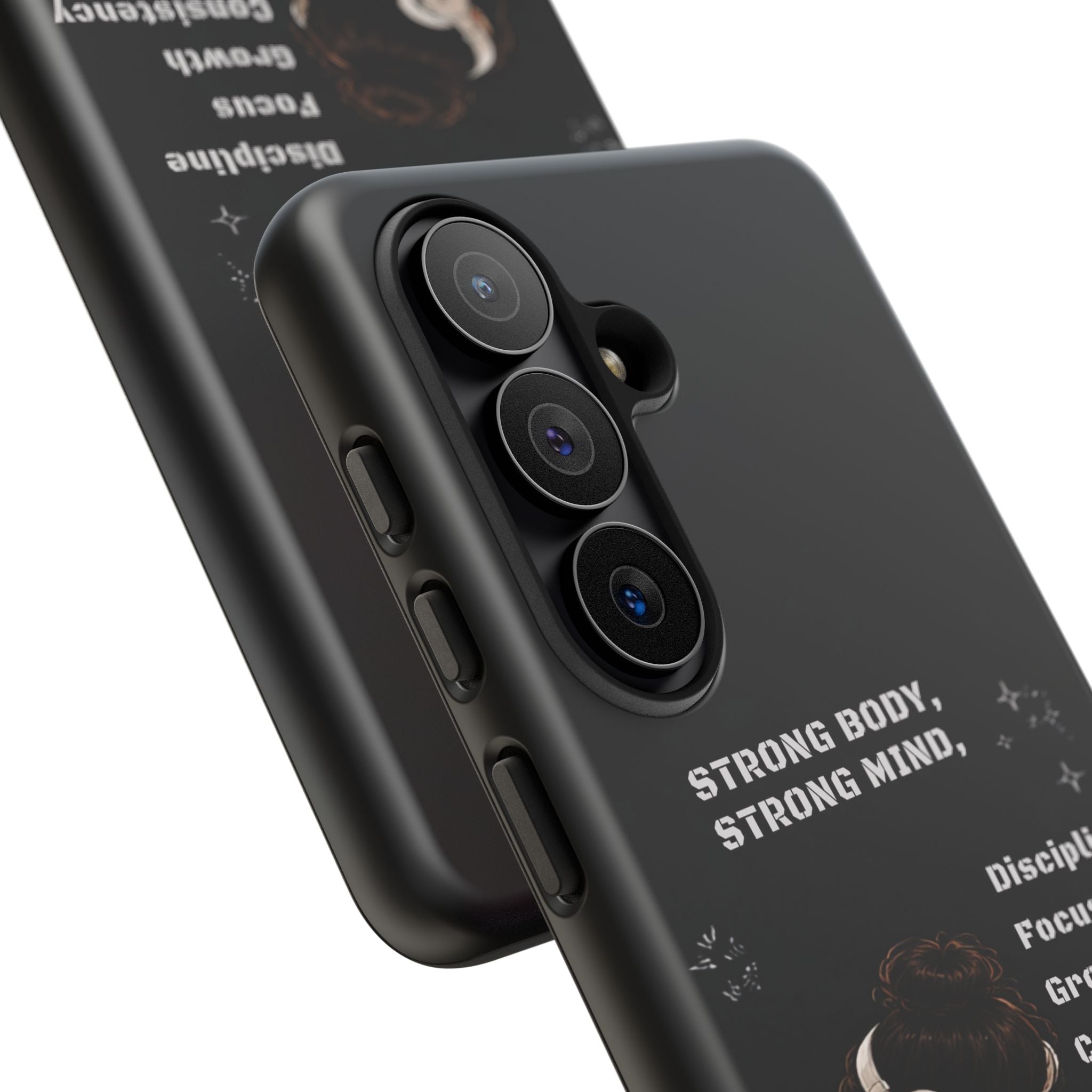 Strong Body, Strong Mind Phone Case — Motivational Fitness Protective Case