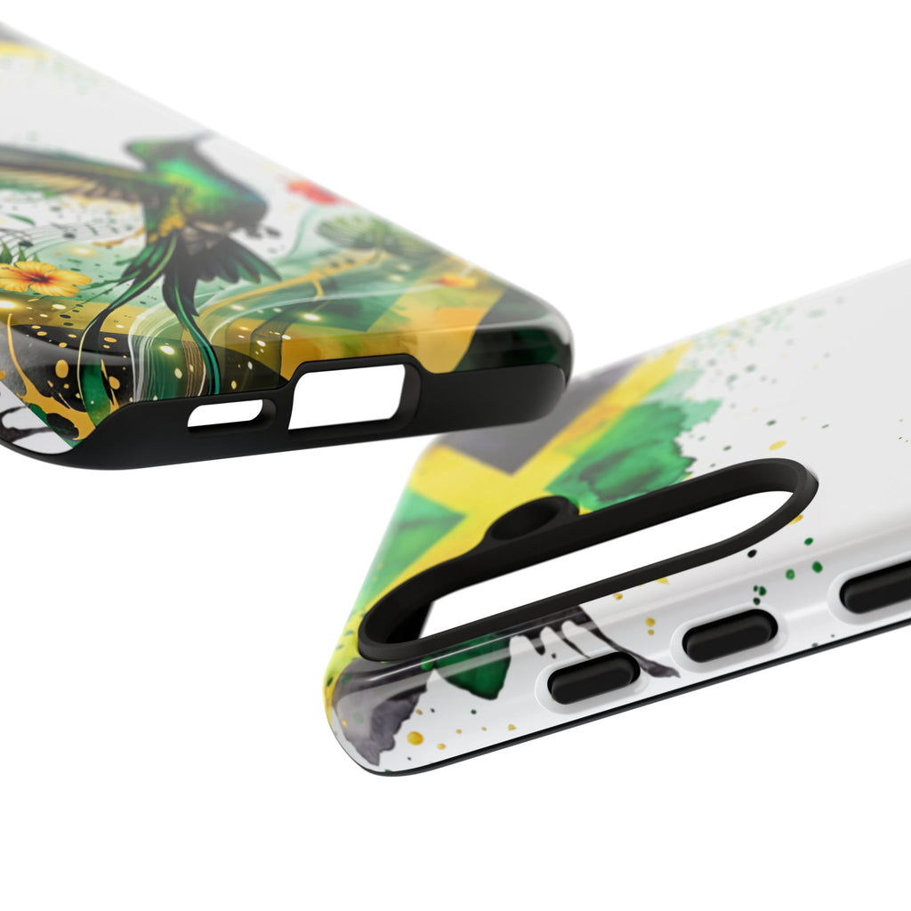 Hummingbird Jamaica Tough Phone Case – Tropical Floral Protective Cover