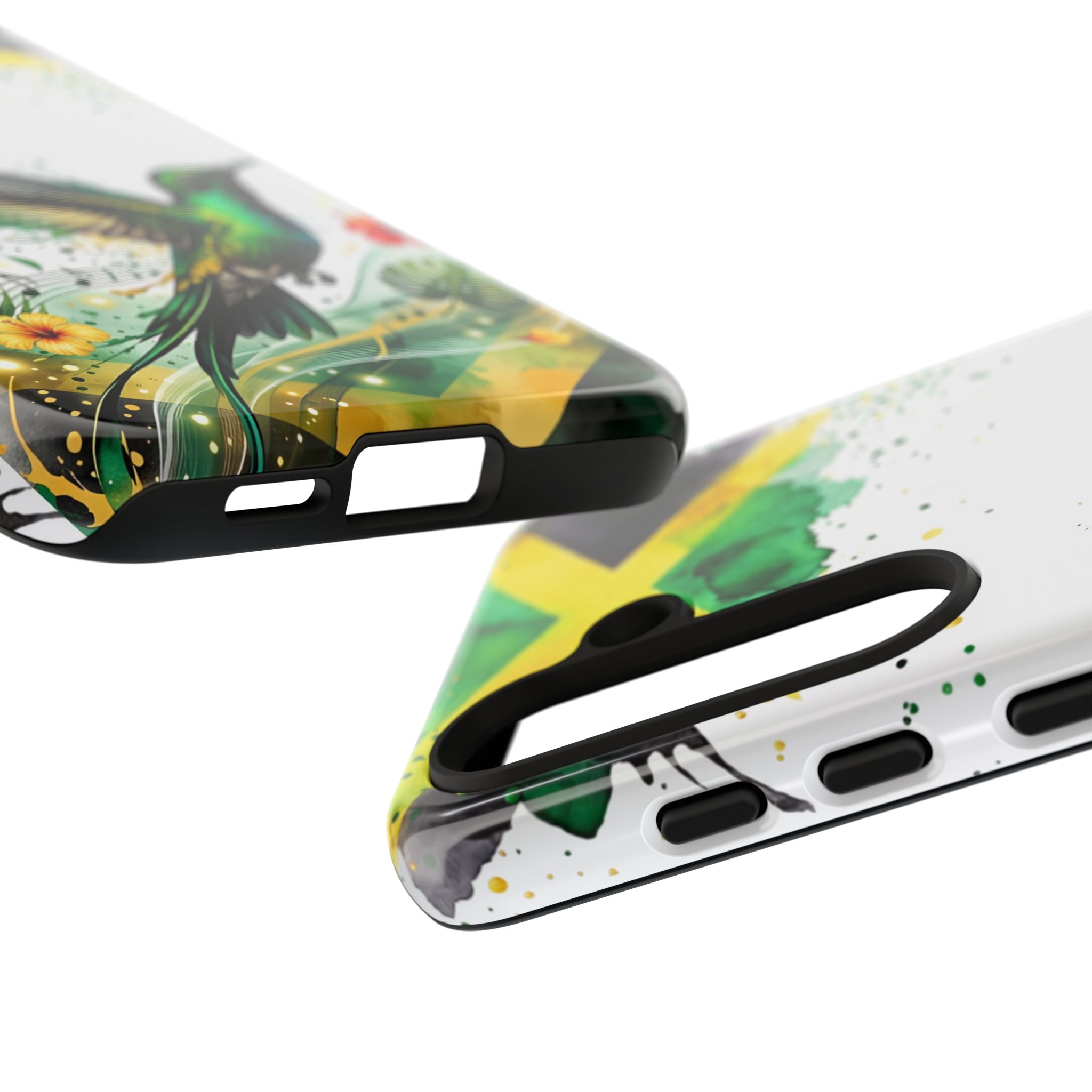 Hummingbird Jamaica Tough Phone Case – Tropical Floral Protective Cover