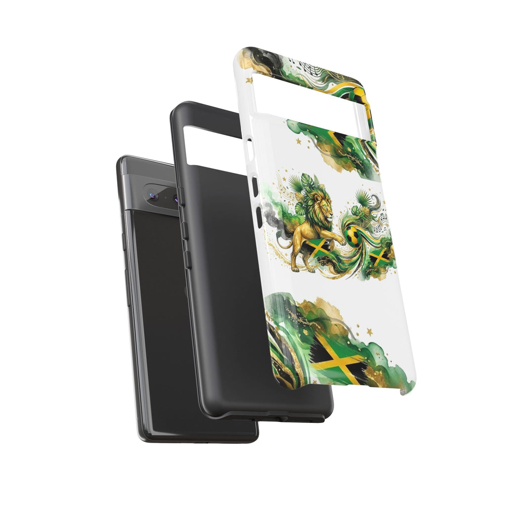 Jamaica Lion Phone Case — Jamaican Flag Rasta Protective Tough Case
