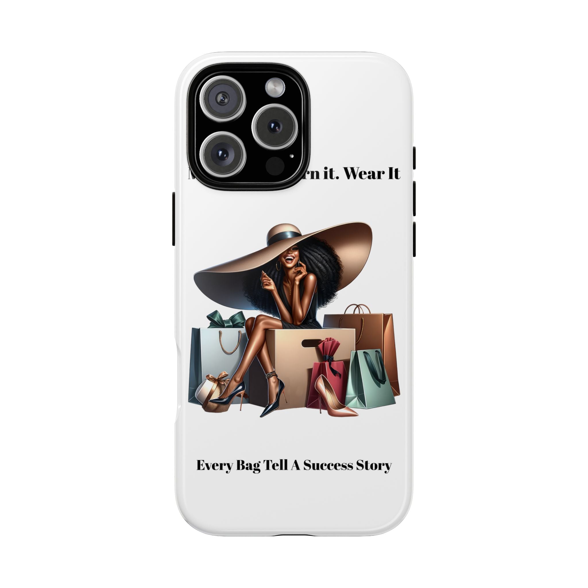 Phone Case - "Manifest It. Earn It. Wear It." Chic Shopper Design