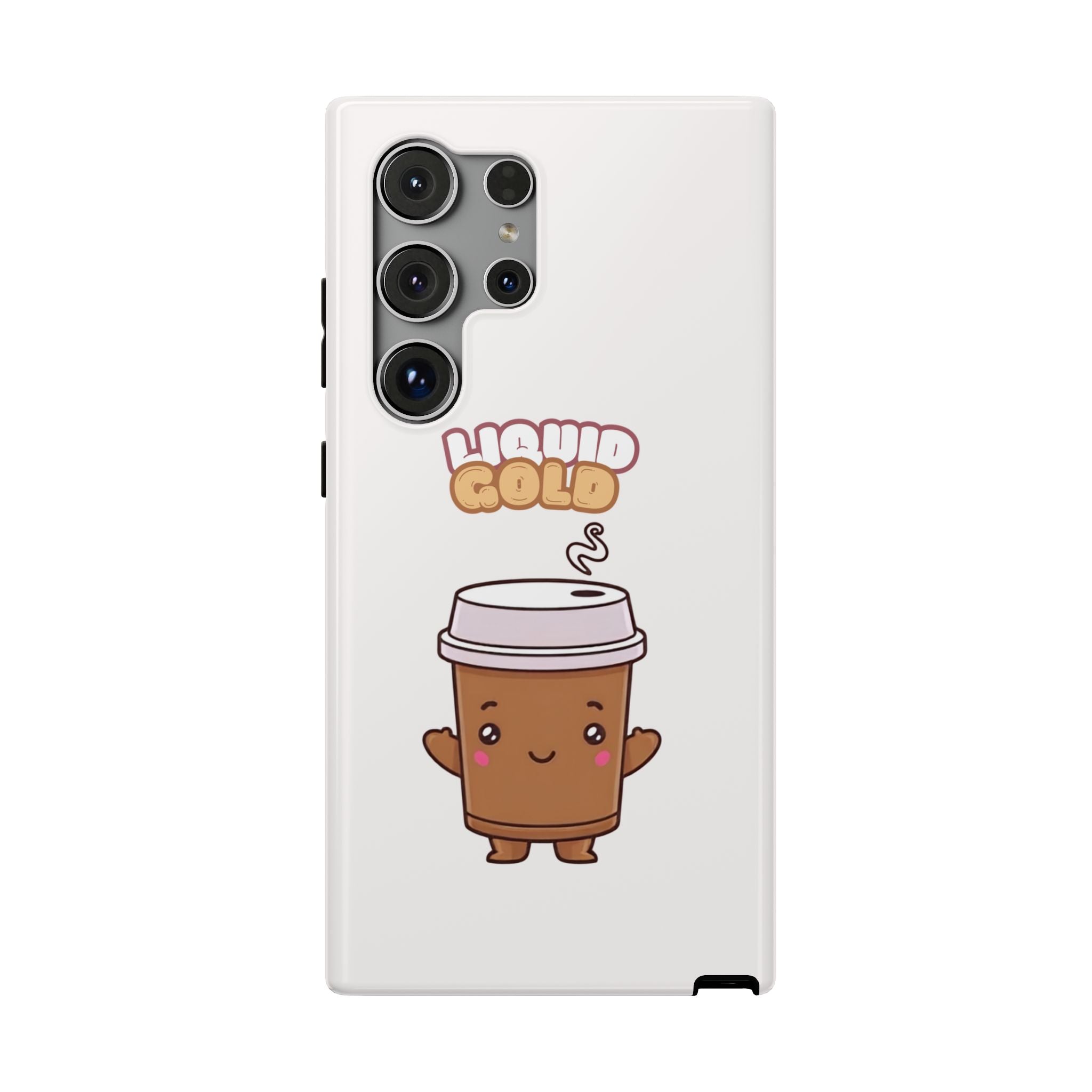 Coffee Cup Phone Case – “Liquid Gold” Cute Kawaii Espresso Impact-Resistant Case