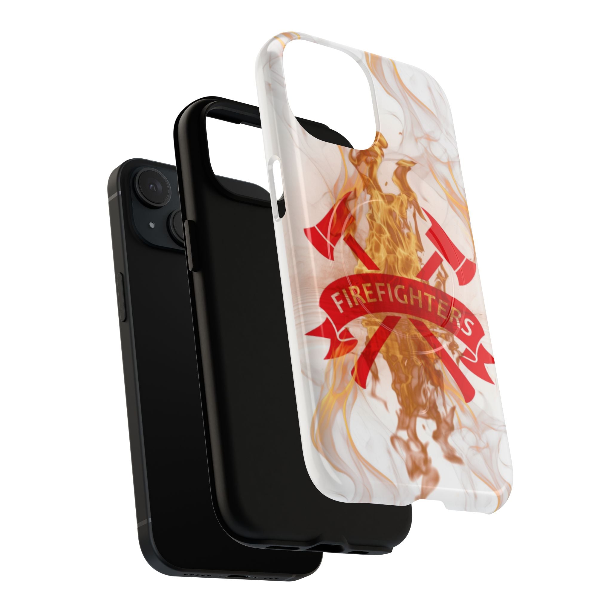 Firefighter Emblem Tough Magnetic Phone Case — Flame Design