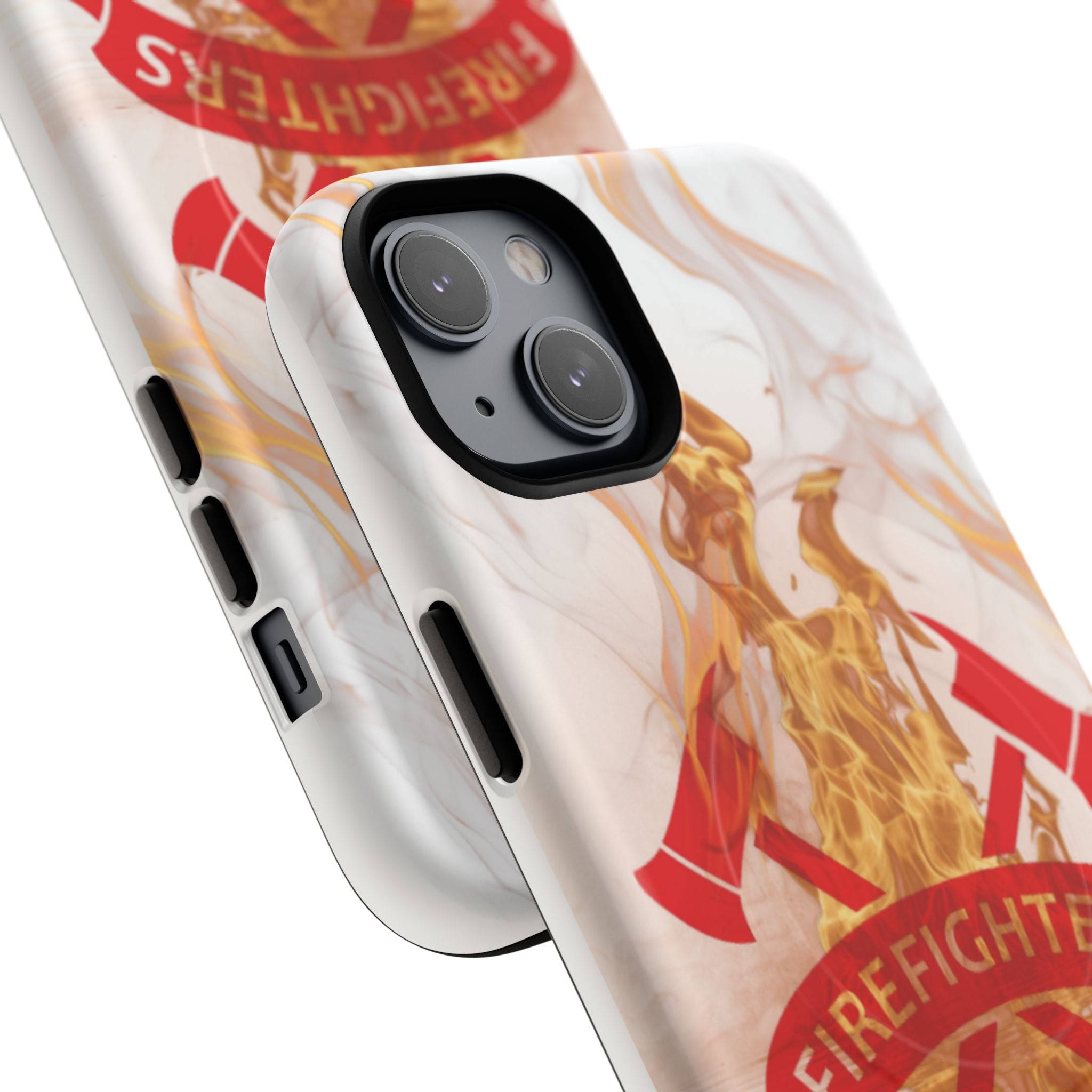 Firefighter Emblem Tough Magnetic Phone Case — Flame Design