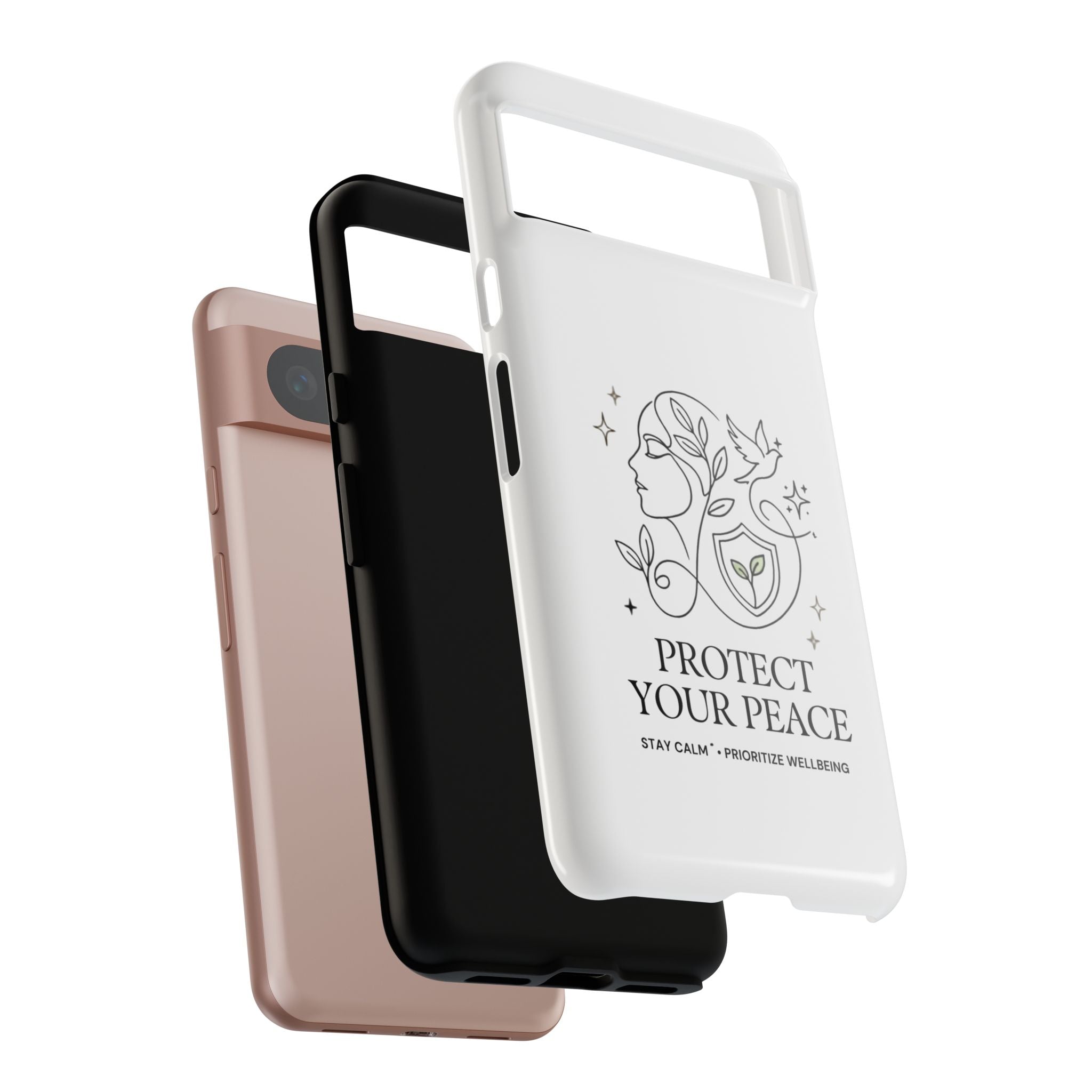 Protect Your Peace Phone Case – Minimalist Wellness iPhone Cover