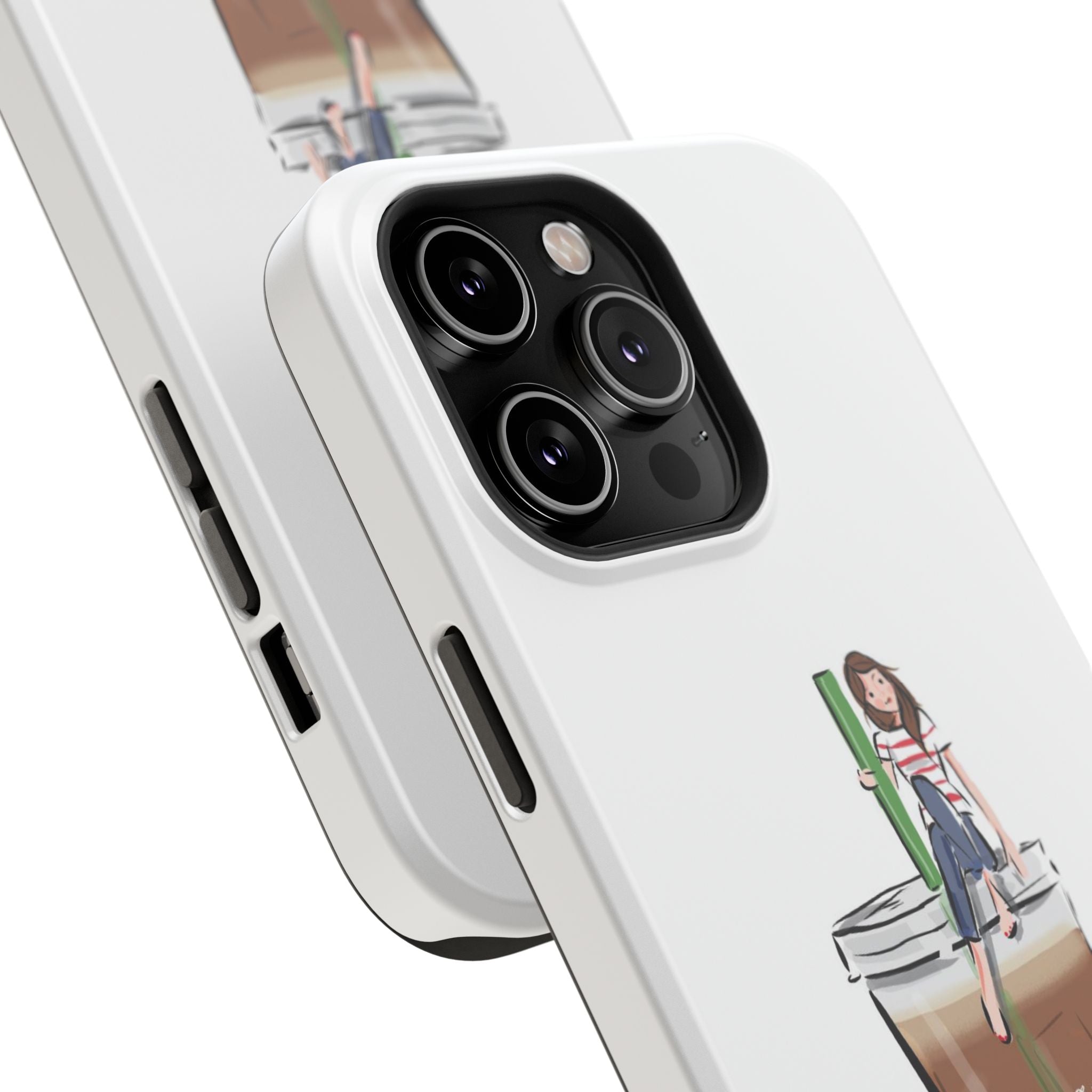 Iced Coffee & Me Phone Case — Cute Illustration 'Emotional Support Iced Coffee' Impact-Resistant Case