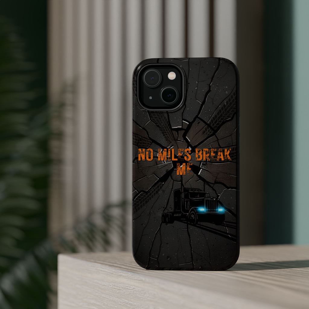Phone Case — Fiery Semi Truck Magnetic Impact-Resistant Case