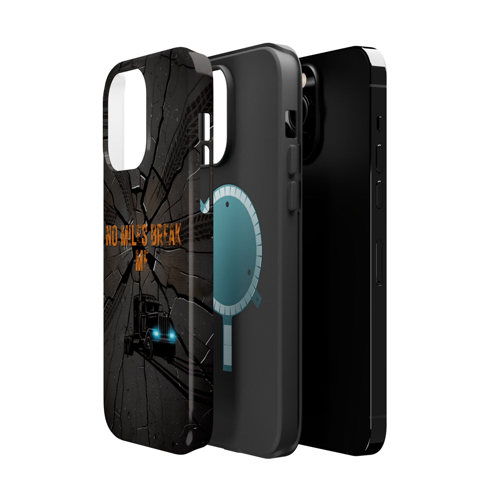 Phone Case — Fiery Semi Truck Magnetic Impact-Resistant Case