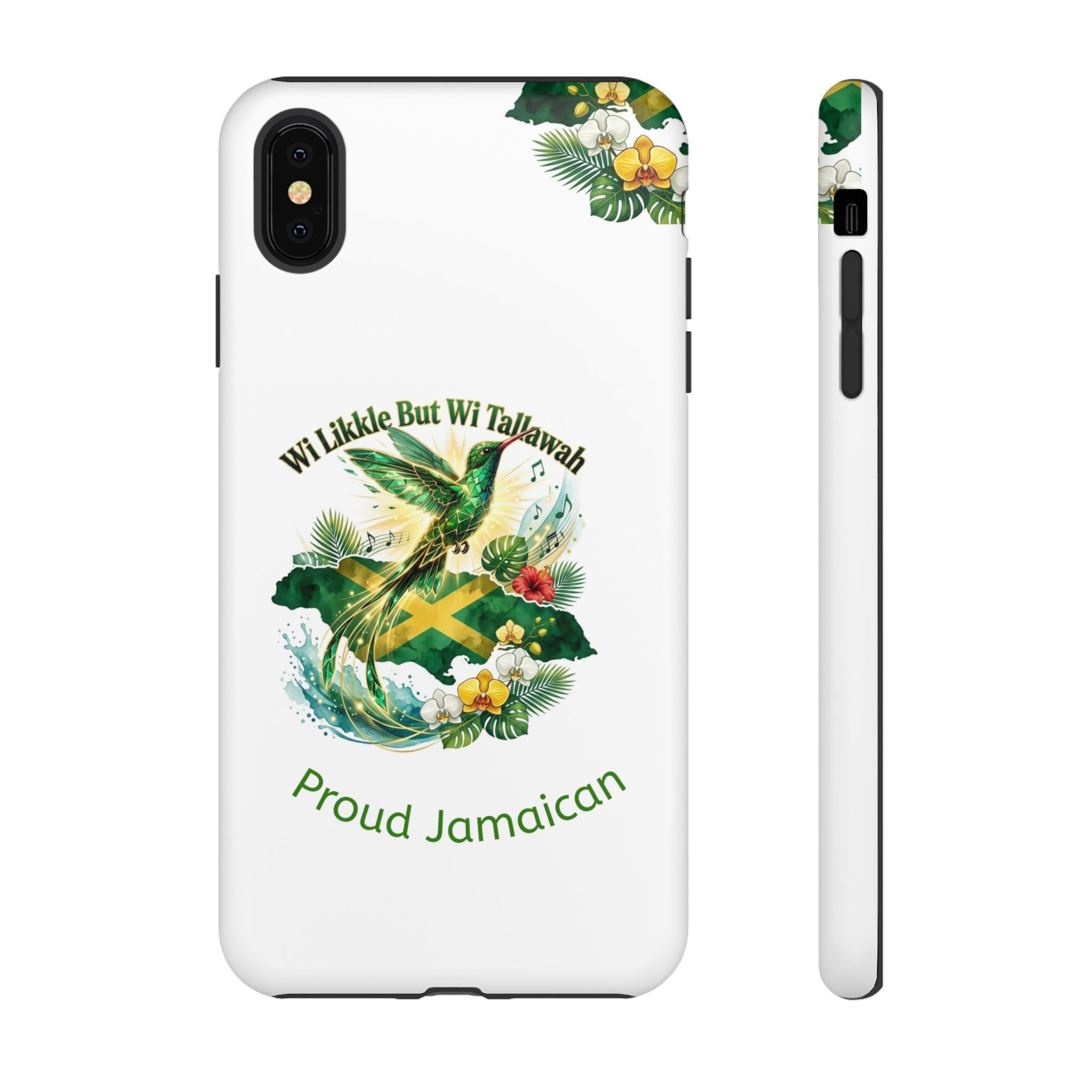 Jamaica Hummingbird Phone Case — “Wi Likkle But Wi Tallawah” Tropical Protective Cover