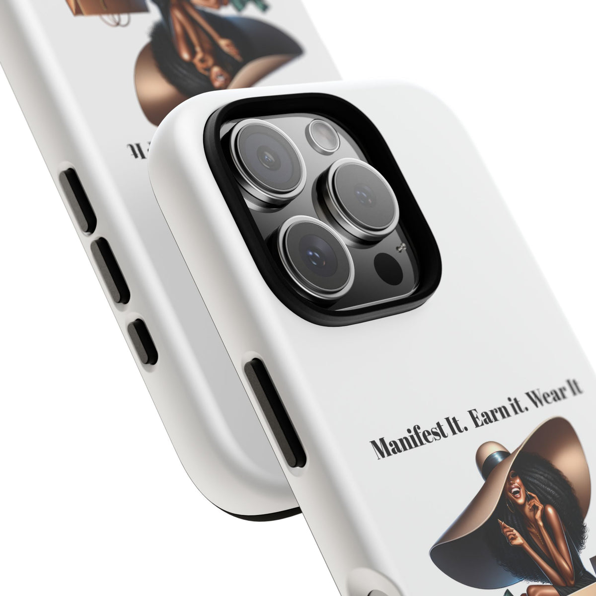 Phone Case - "Manifest It. Earn It. Wear It." Chic Shopper Design
