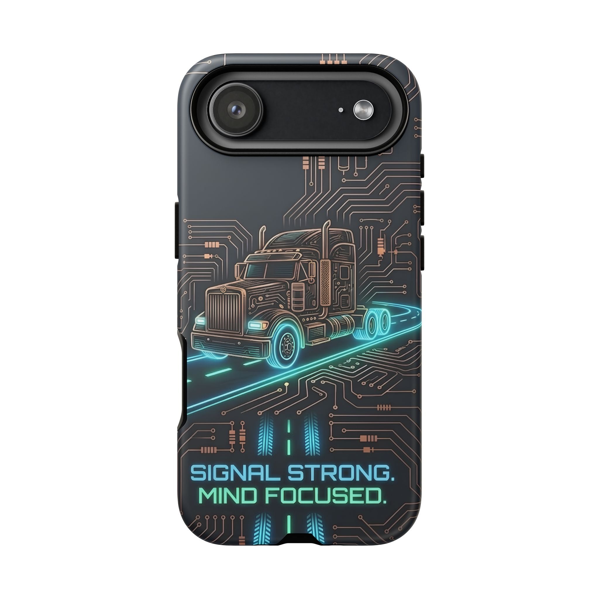 Truck Driver Gamer Phone Case — “Real Life. No Pause Button.”