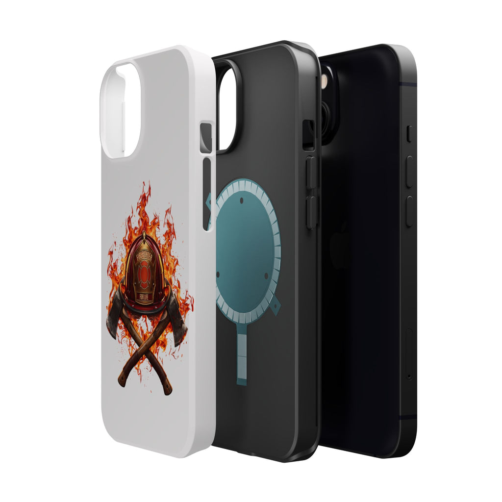 Firefighter Helmet Flames Phone Case — Station 117 Magnetic Impact-Resistant Case