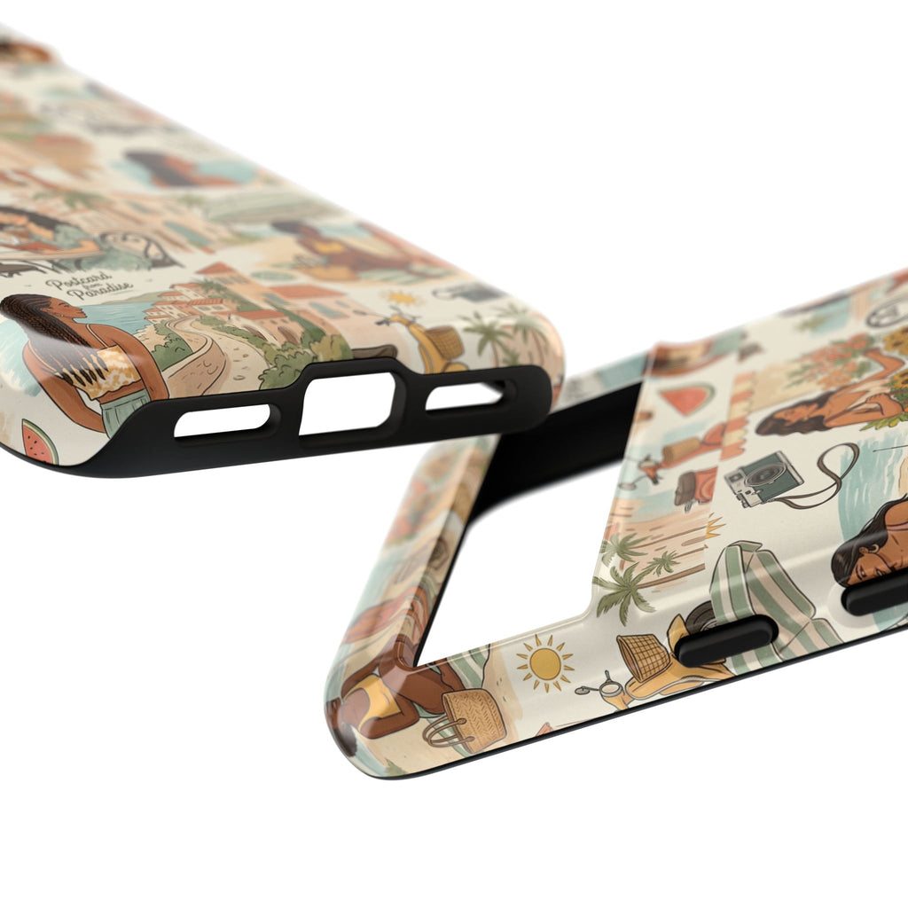 Tropical Vacation Phone Case — Vintage Beach Women Pattern