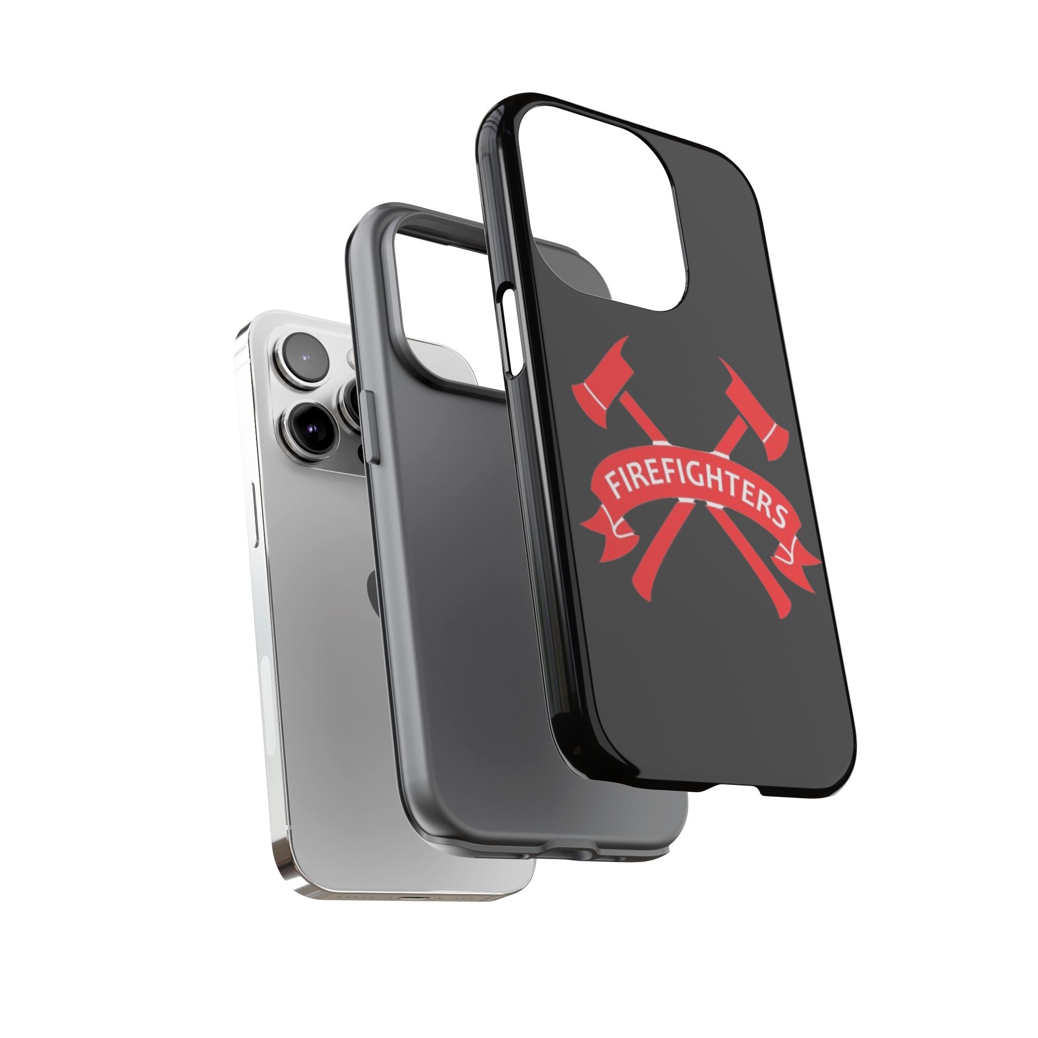 Firefighters Tough Phone Case — Red Crossed Axes Design